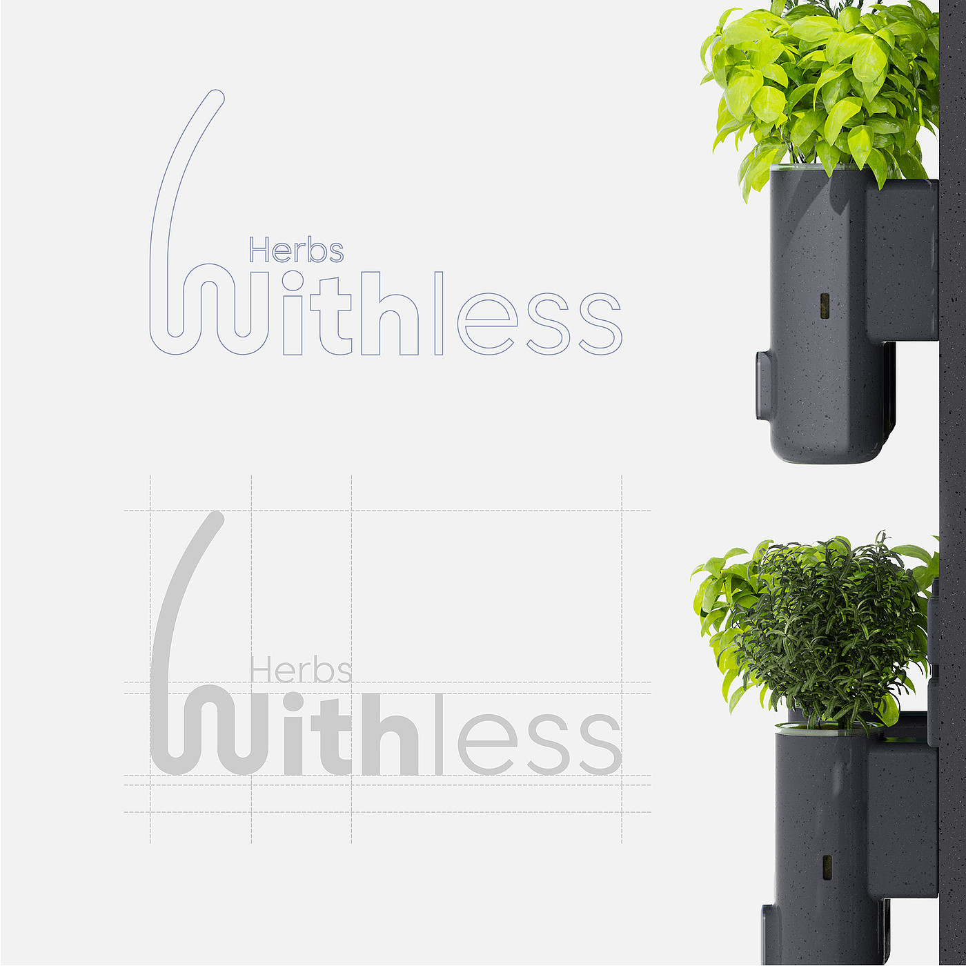 Withless，environment protection，industrial design，herbaceous plant growth panel，