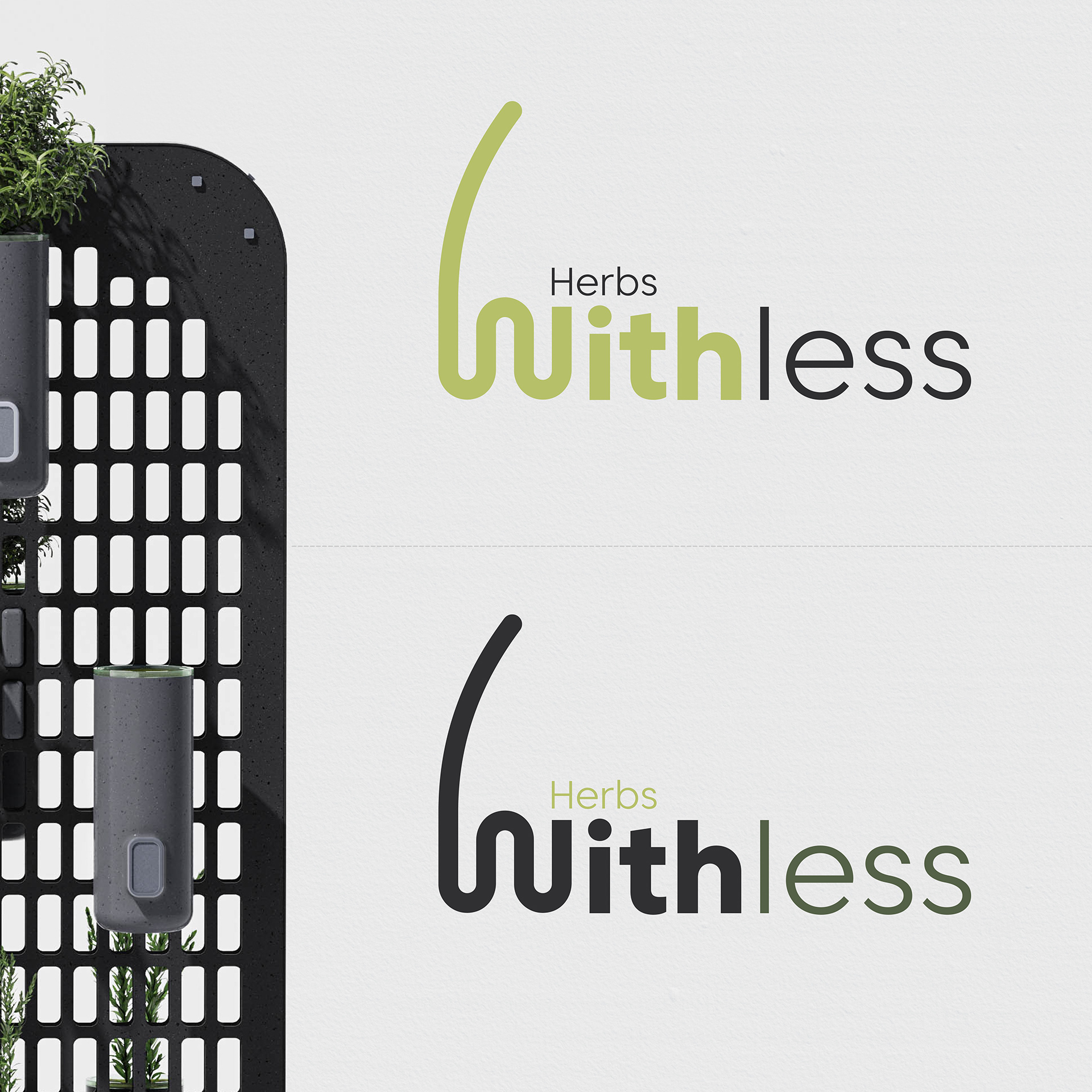 Withless，environment protection，industrial design，herbaceous plant growth panel，