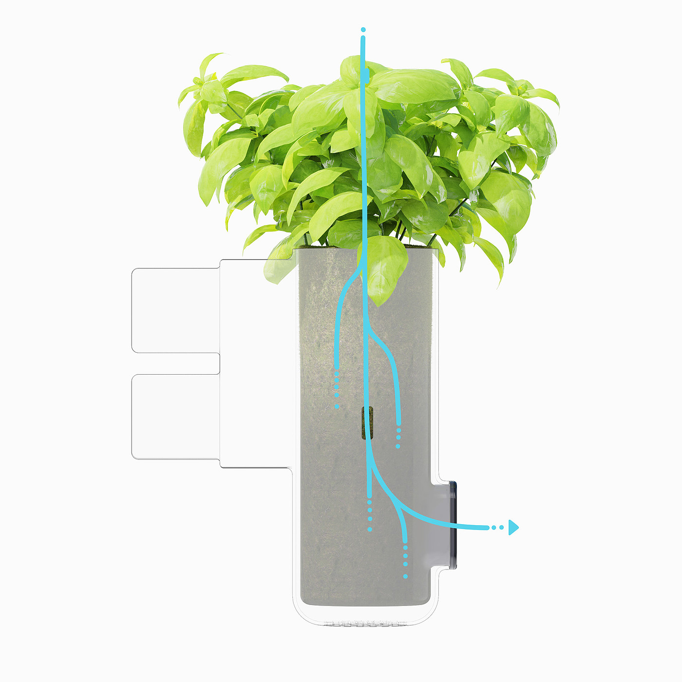 Withless，environment protection，industrial design，herbaceous plant growth panel，