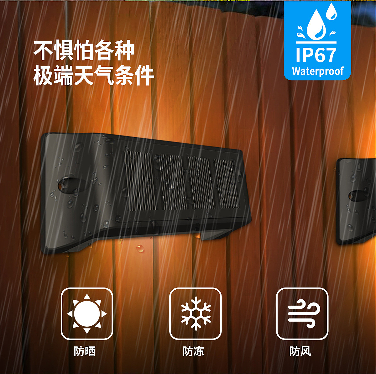 Solar lamp，Courtyard lamp，Fence lamp，