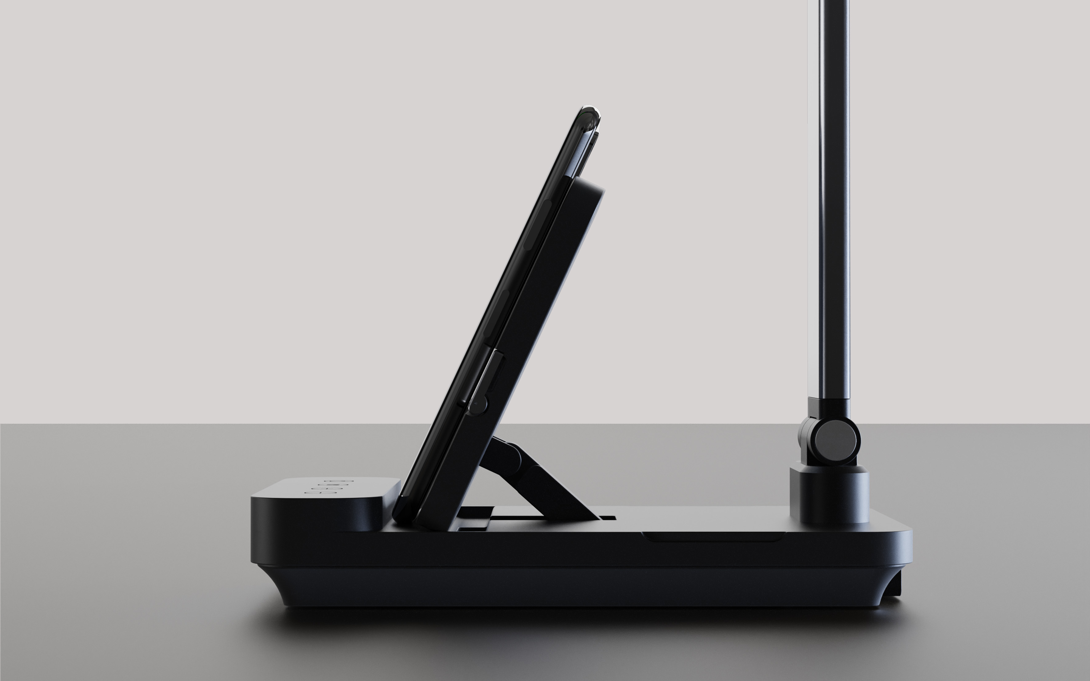 Wireless charging，fold，Desk lamp，Mobile phone bracket，