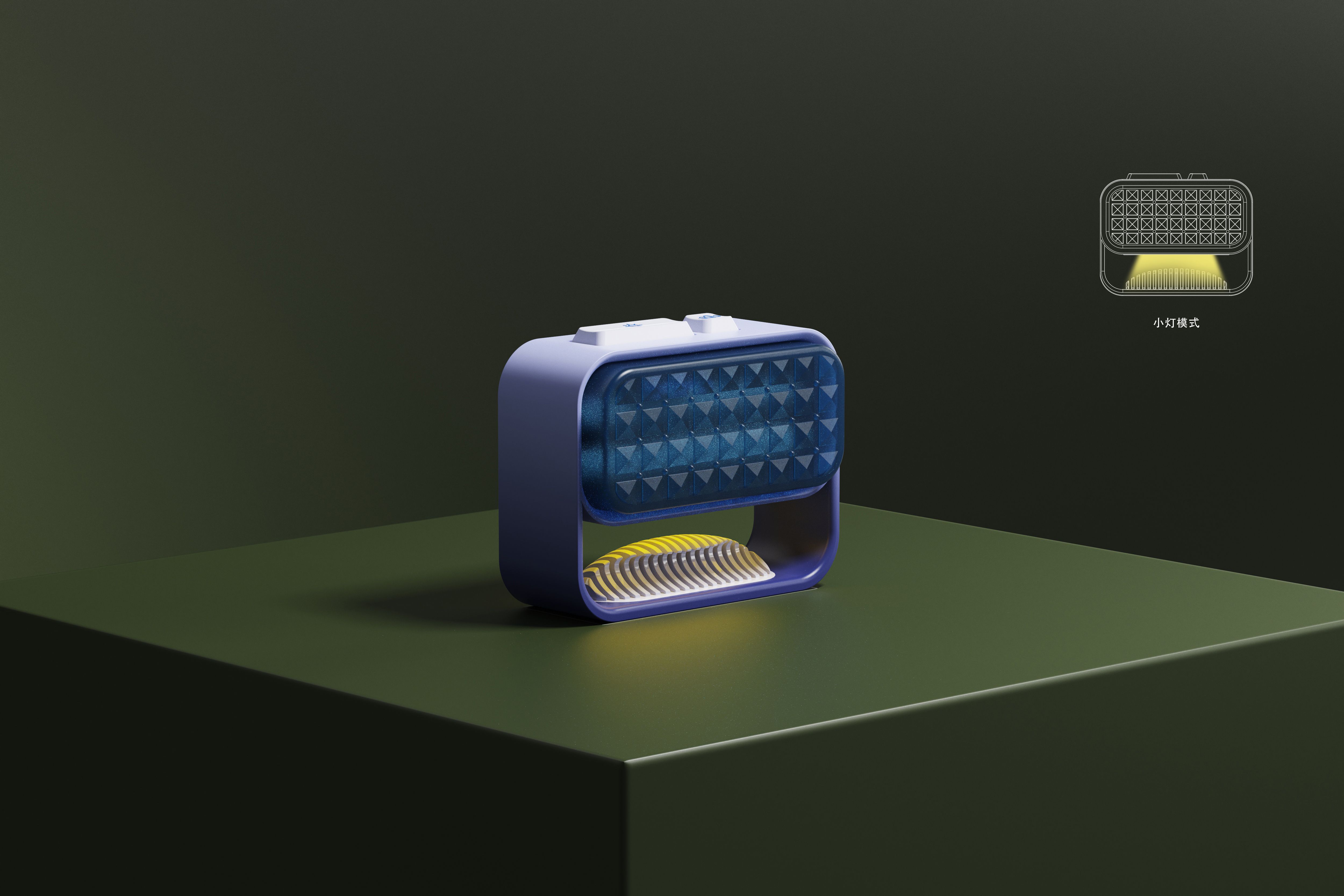 sea wave，Night light，Glass，