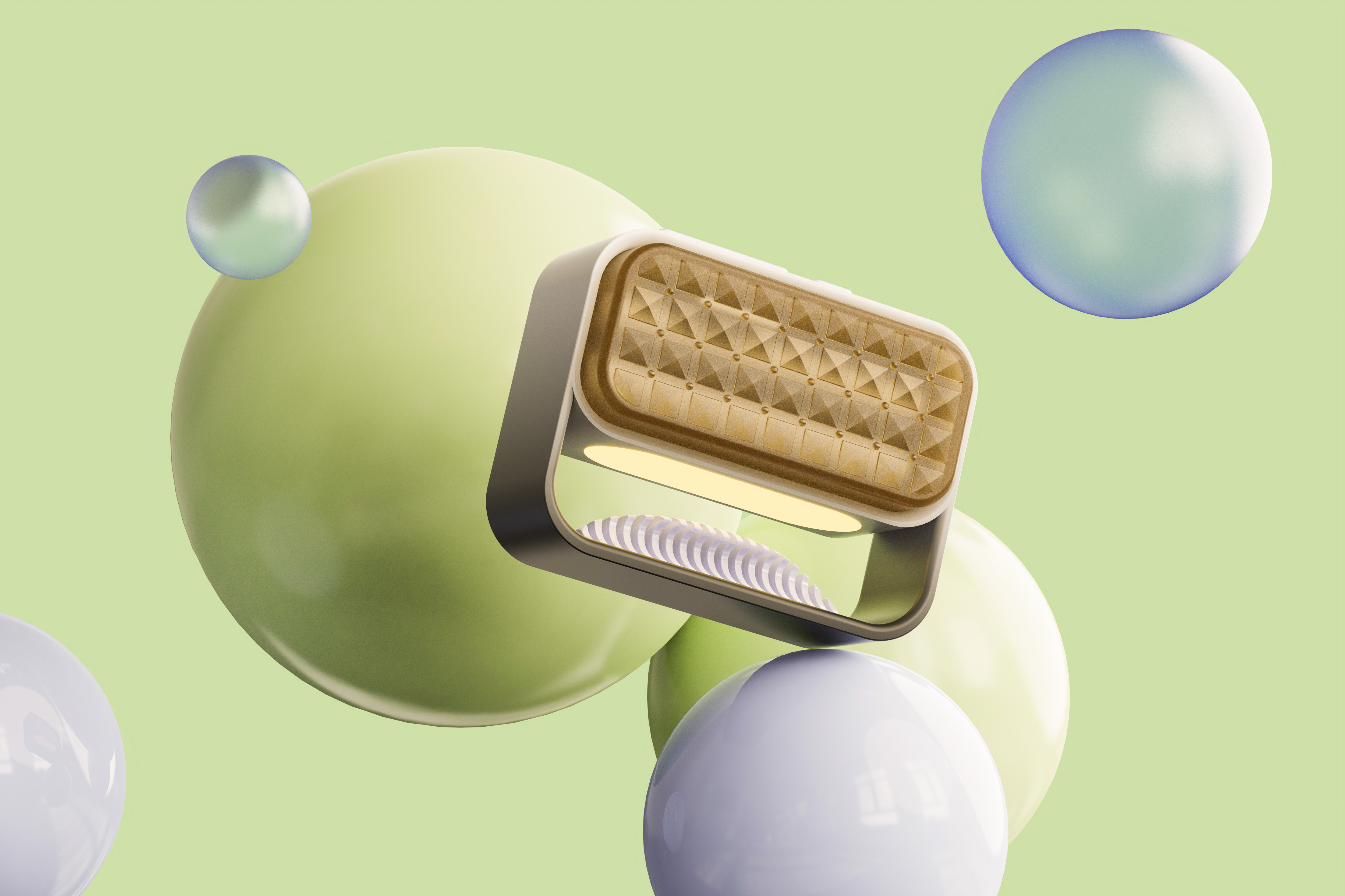 sea wave，Night light，Glass，