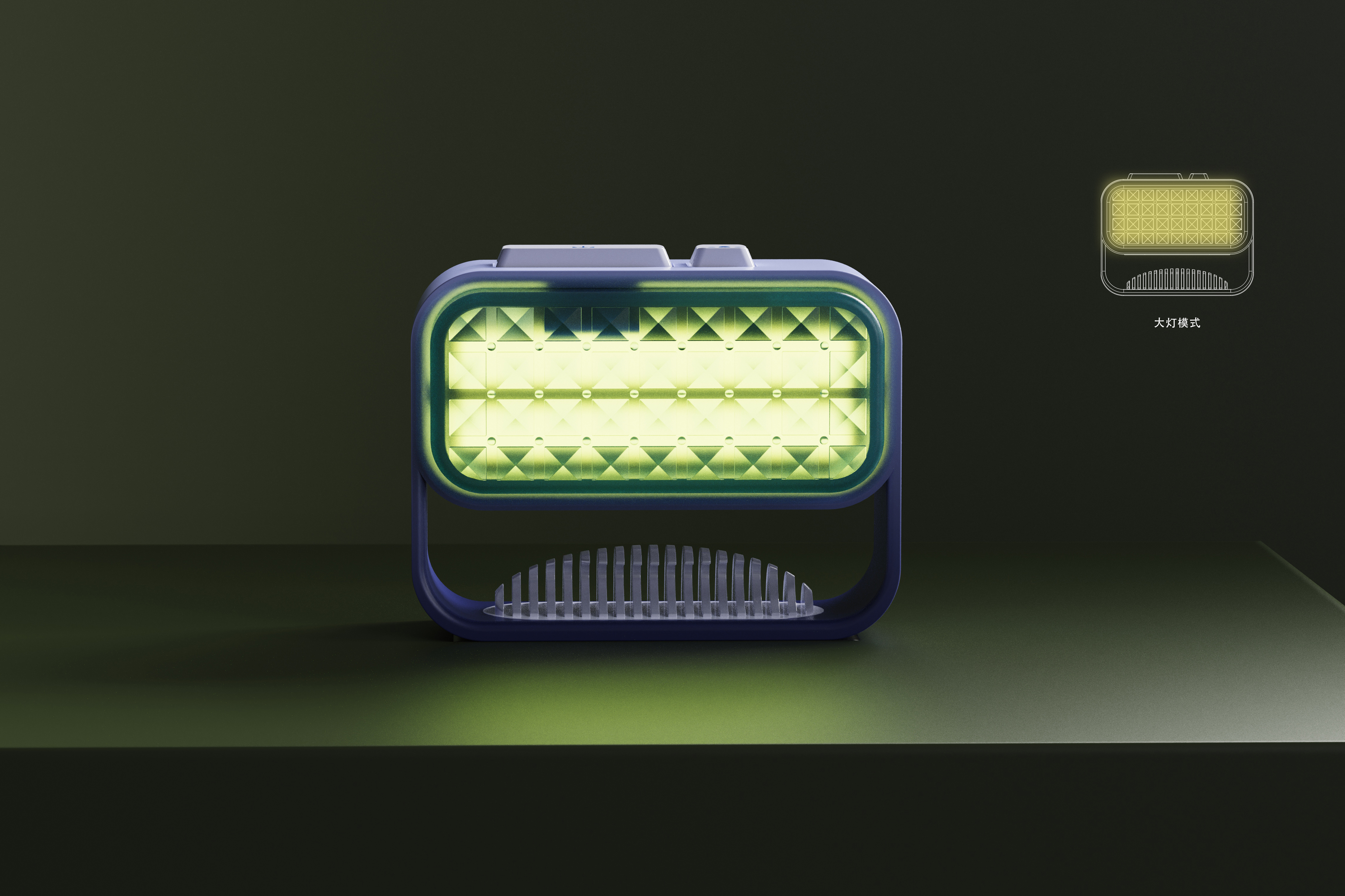 sea wave，Night light，Glass，