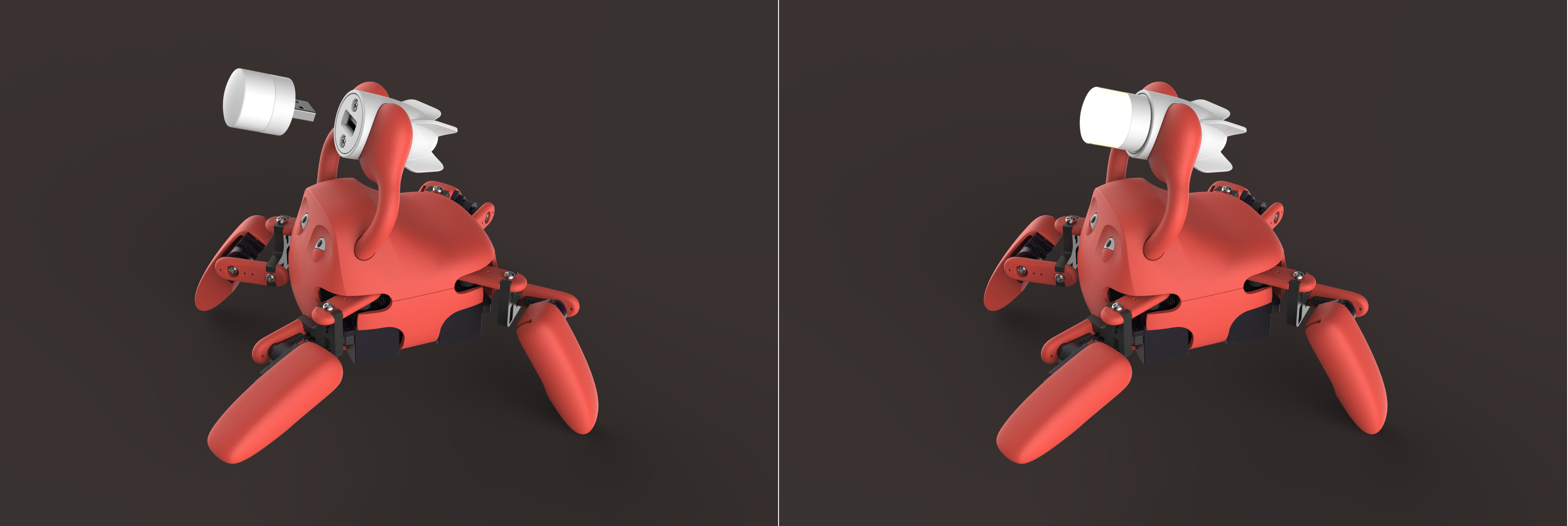 Quadruped，robot，originality，lovely，children，