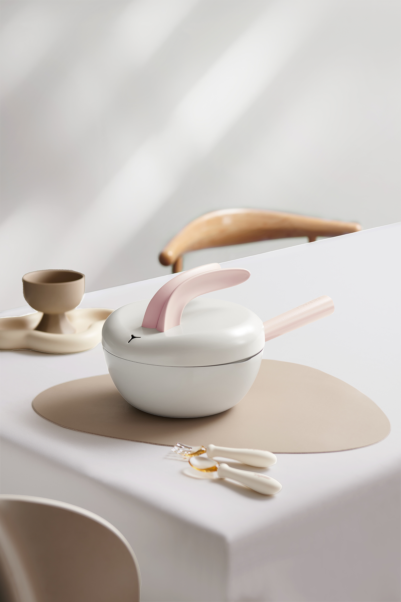 Iron porcelain one，One person food，Wok，Cute fun，Lazy man，