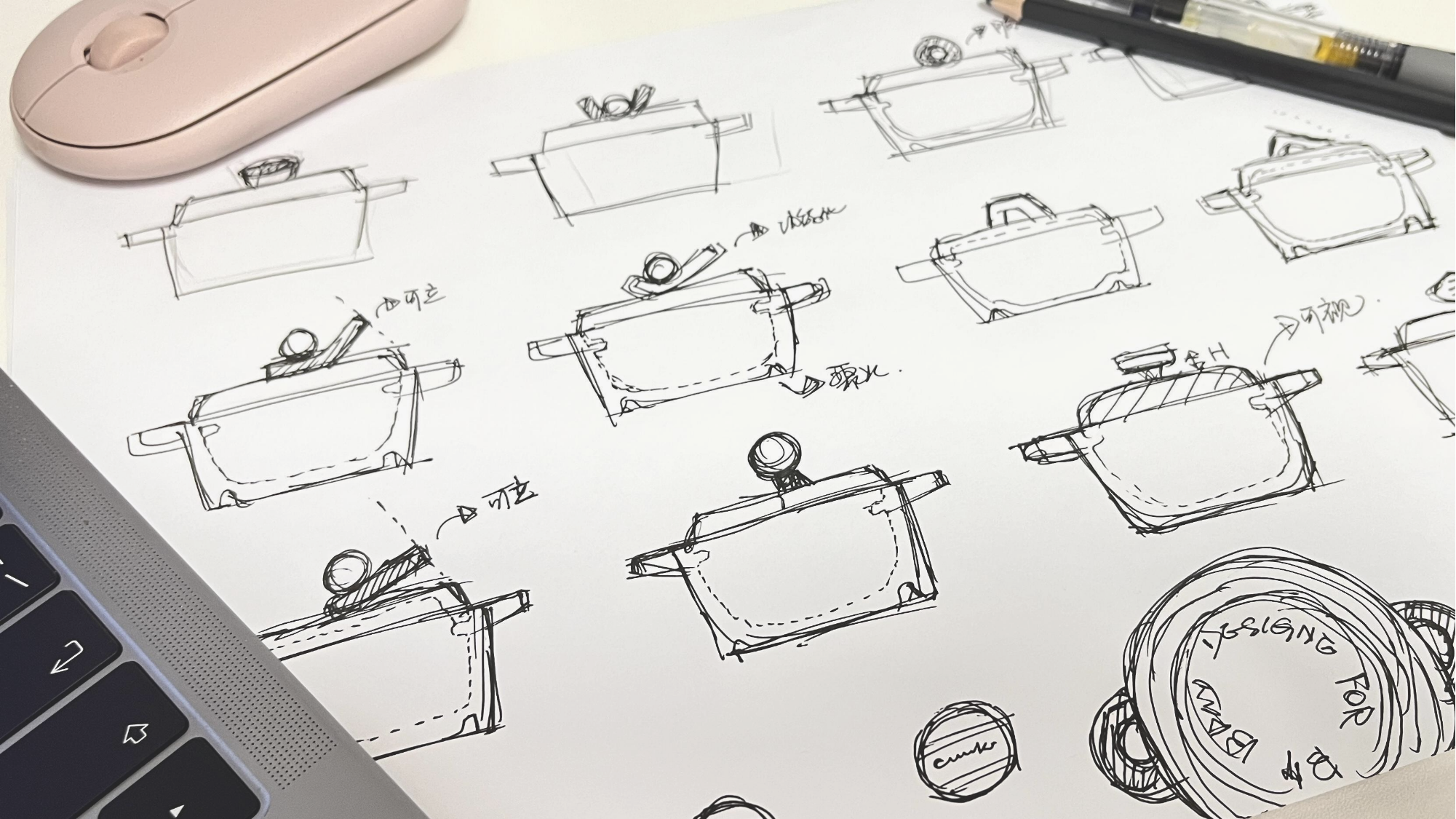 Ceramic pot，pot，Creative design，