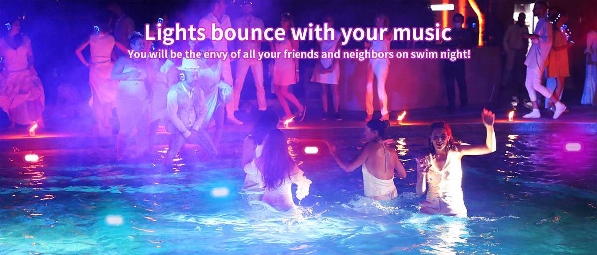 IP68 waterproof，underwater lamp，Swimming pool lamp，RGB effect，