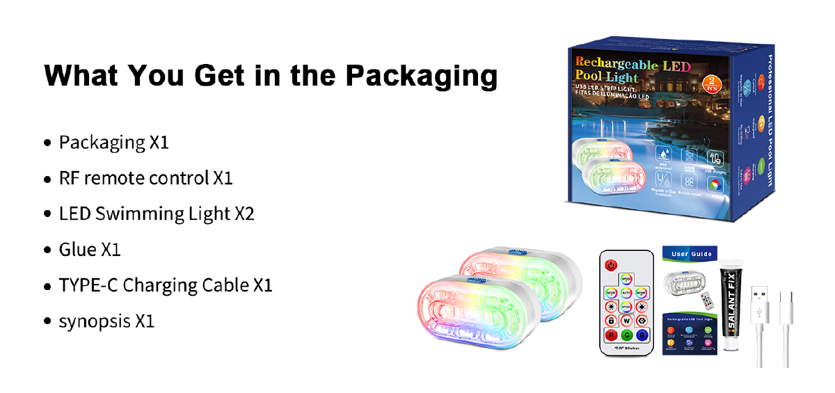 IP68 waterproof，underwater lamp，Swimming pool lamp，RGB effect，