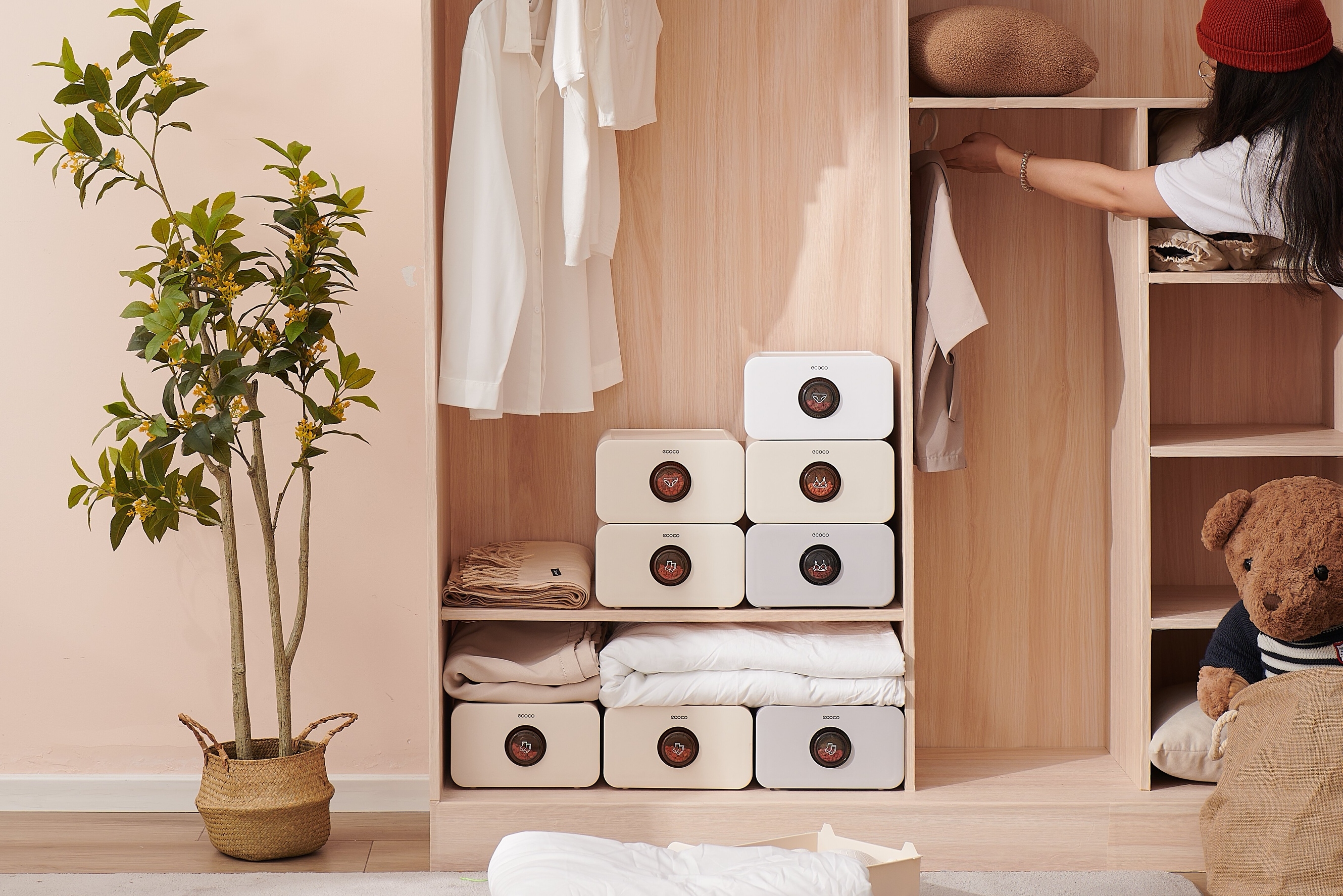 ecoco，Underwear storage，Aromatherapy Mite Removal，Health storage，