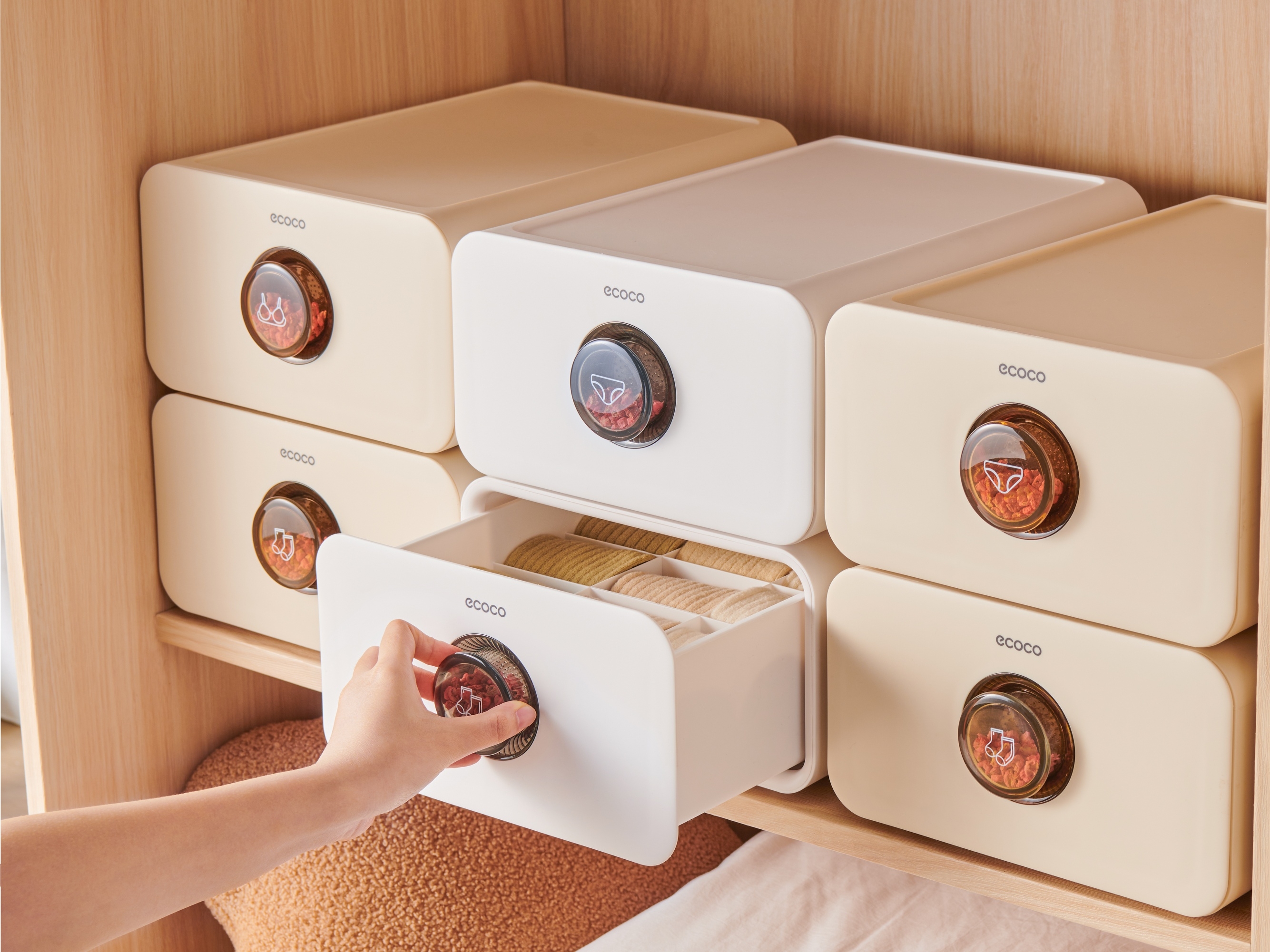 ecoco，Underwear storage，Aromatherapy Mite Removal，Health storage，