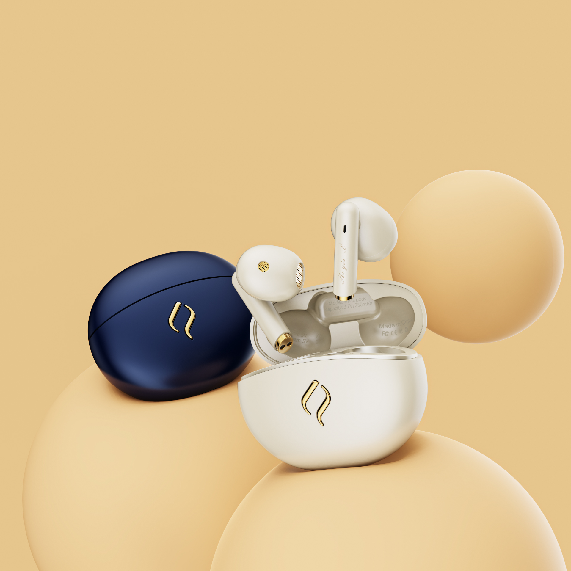 Original works，3D rendering，electronic product，Electronics，Bluetooth headset，headset，online retailers，Product rendering，