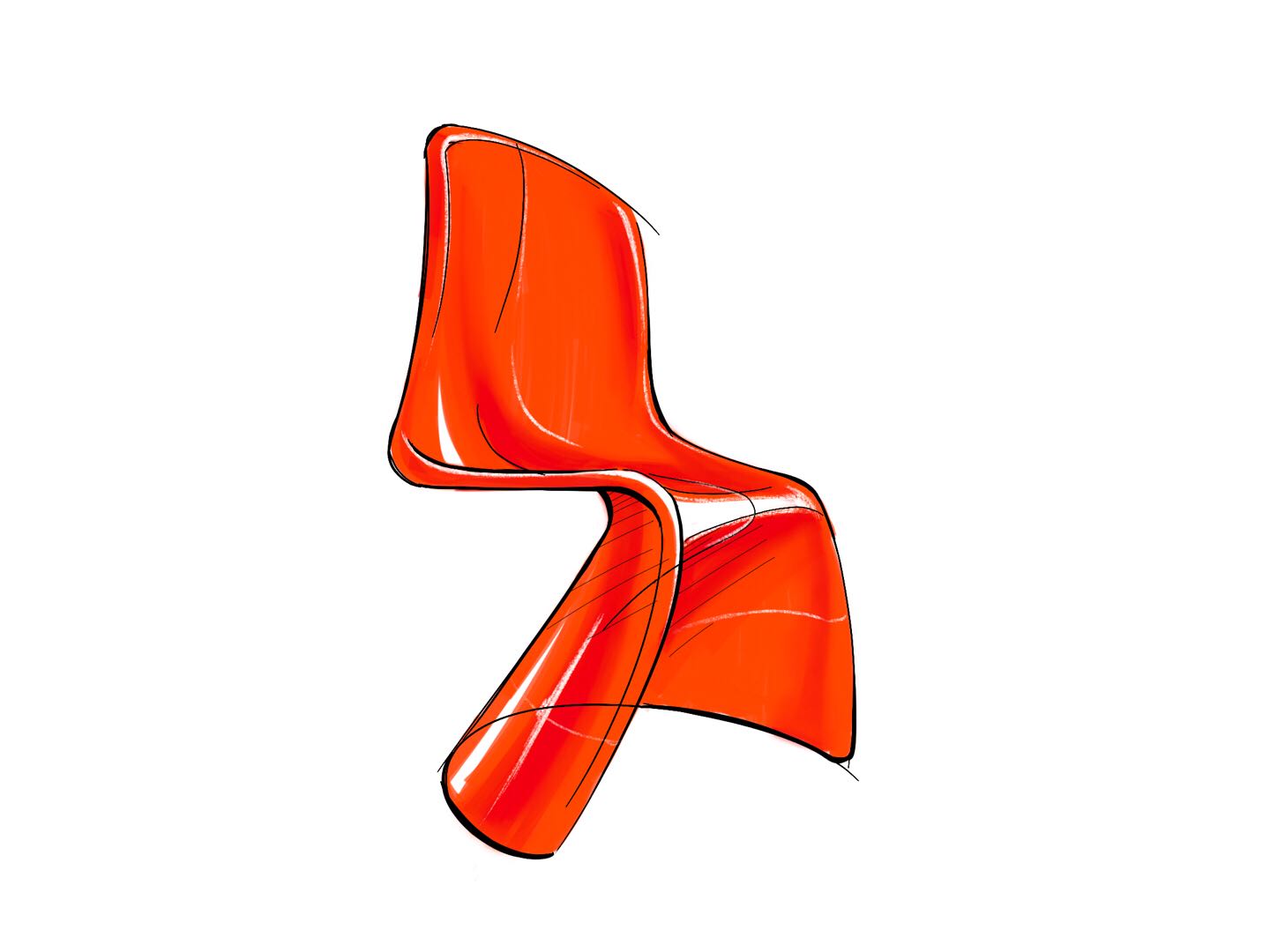 Chair，Design History，Hand drawn，furniture，chair，marker pen，Ubee ，