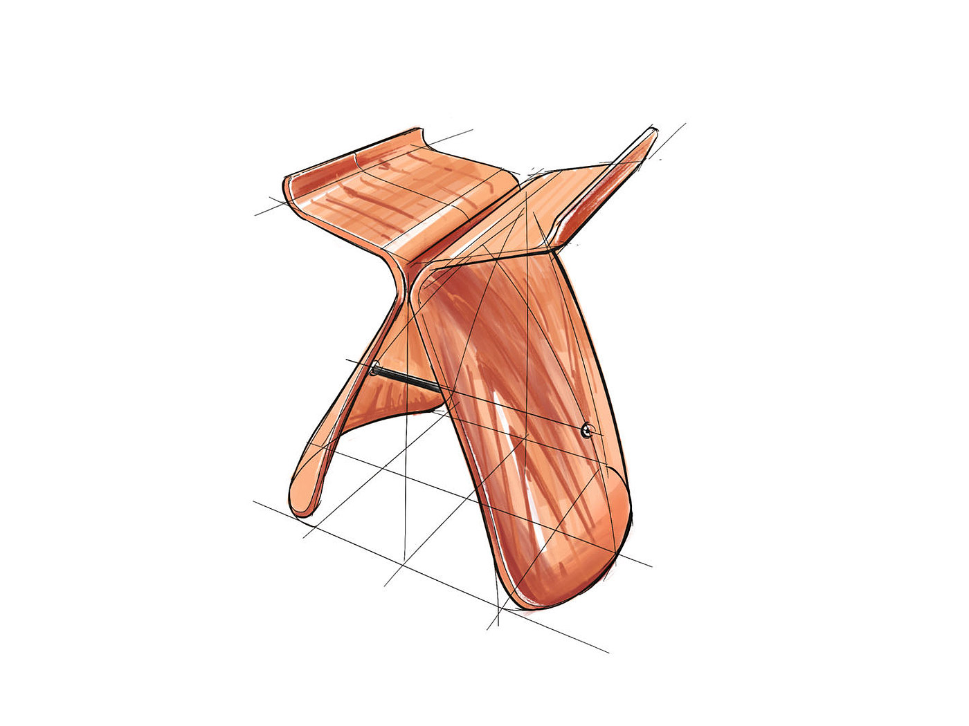 Chair，设计史，手绘，家具，椅子，马克笔，板绘，