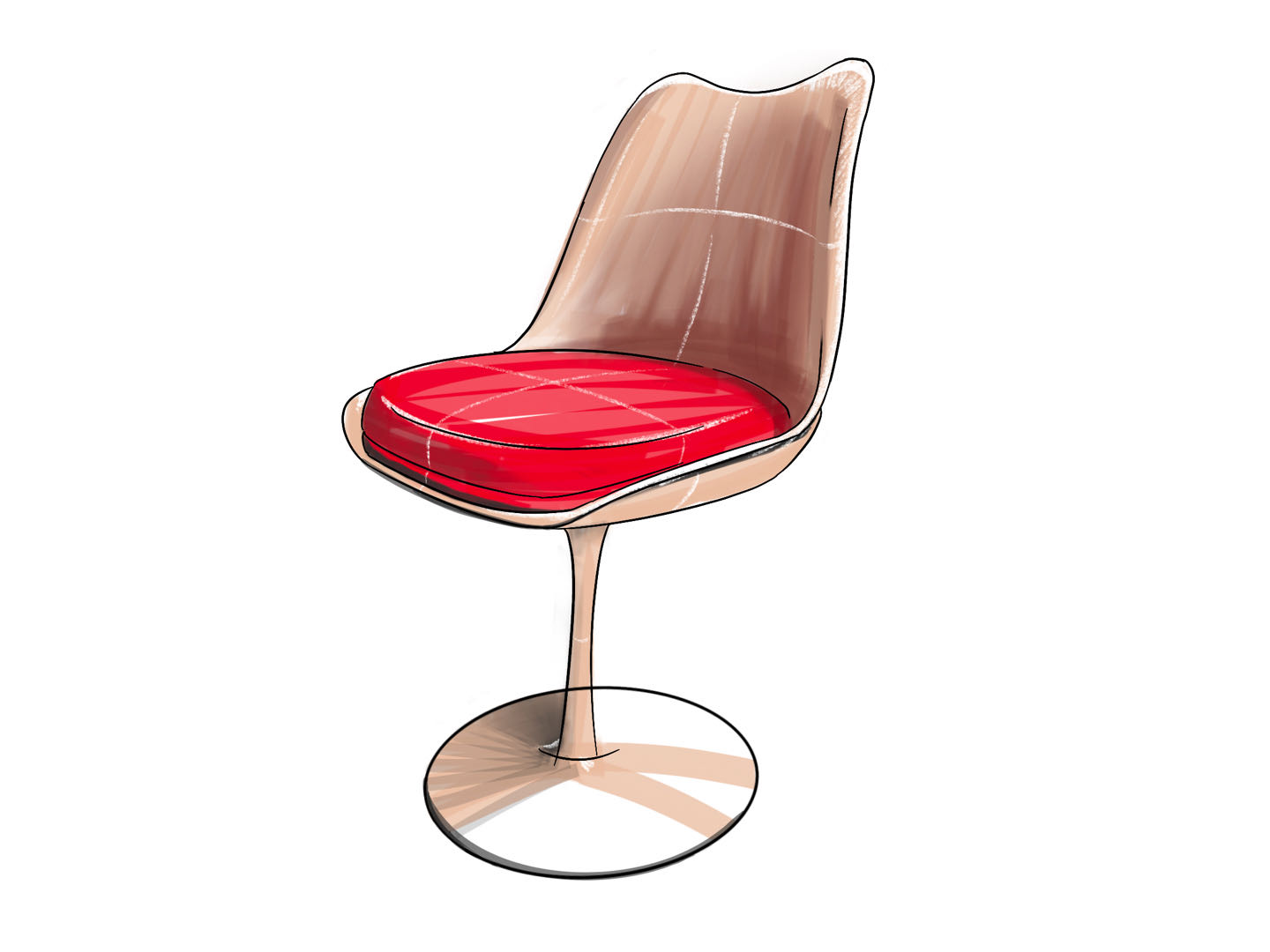 Chair，Design History，Hand drawn，furniture，chair，marker pen，Ubee ，