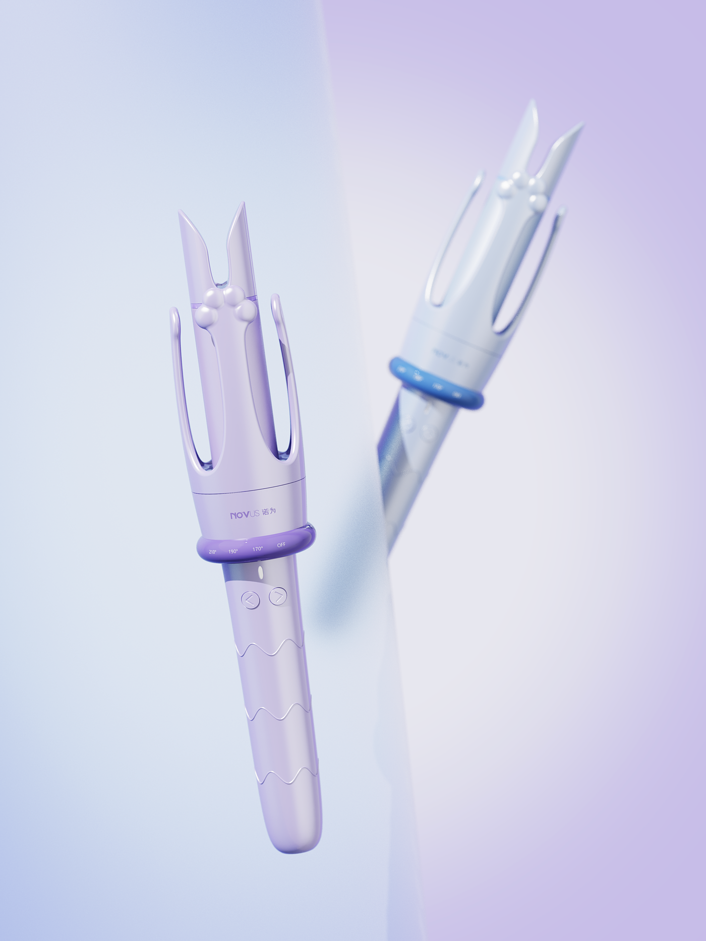 Curl bar design，industrial design，product design，Hangzhou design，Personal care product design，plain point design，