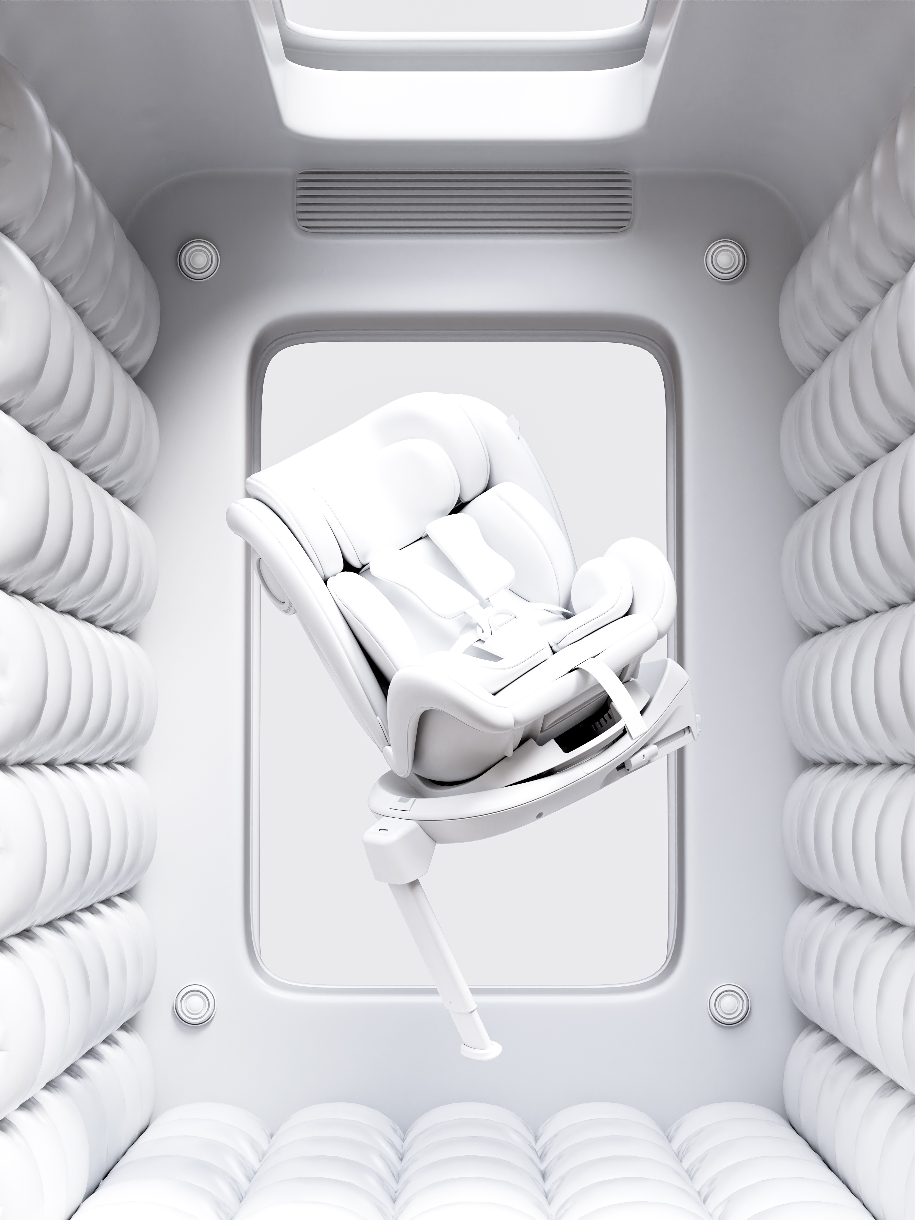 Safety seat，vehicle-use child safety seats，Product rendering，3D rendering，Maternal and infant products，E-commerce product rendering，Cross border E-commerce，Blender rendering，