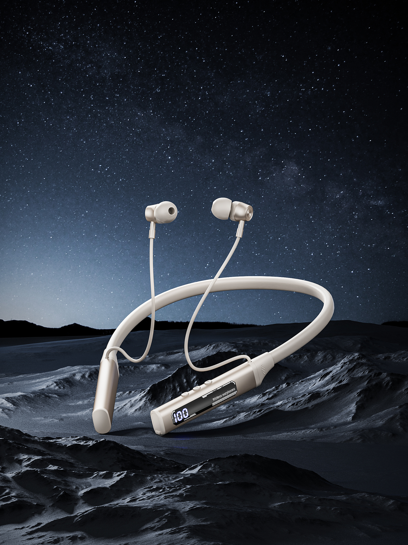 Original works，Product rendering，electronic product，Bluetooth headset，headset，E-commerce rendering，three-dimensional，product，