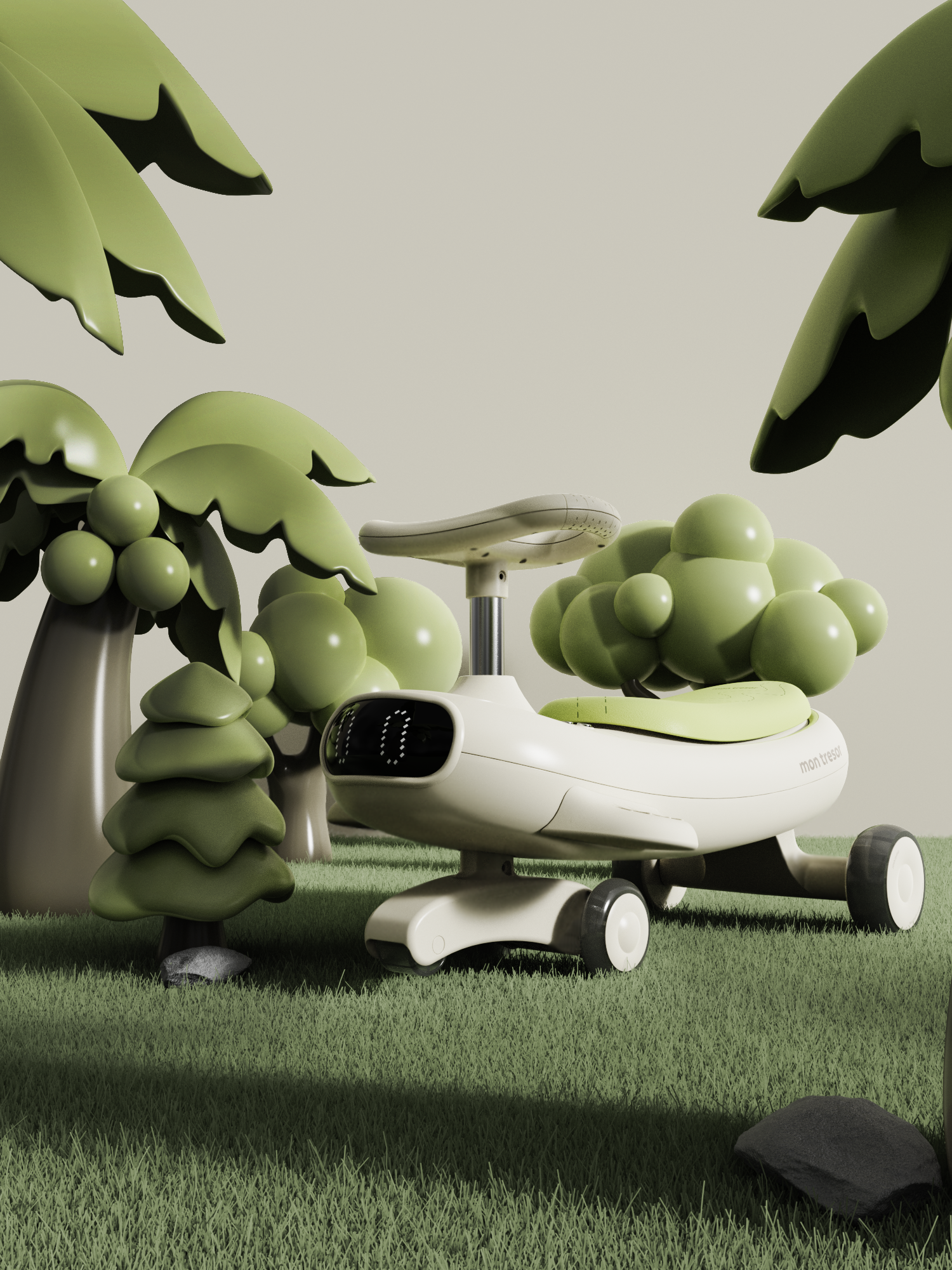 product design，Children's toy car，swing car，
