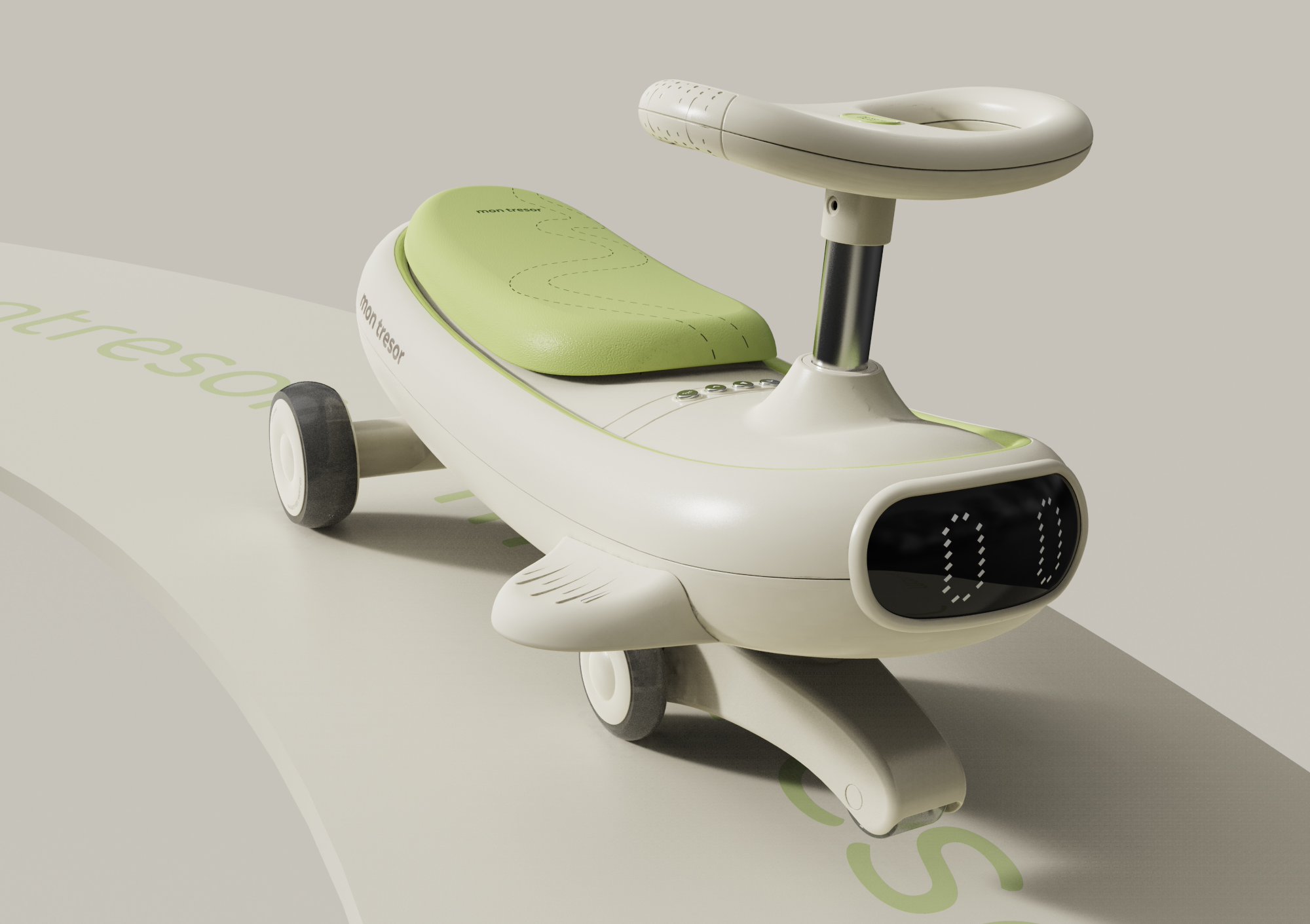 product design，Children's toy car，swing car，