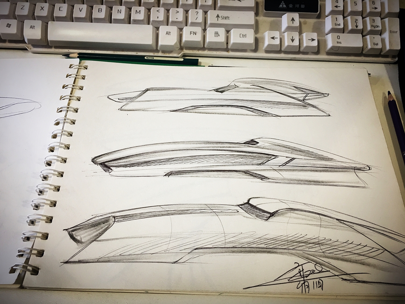 Hand drawn，