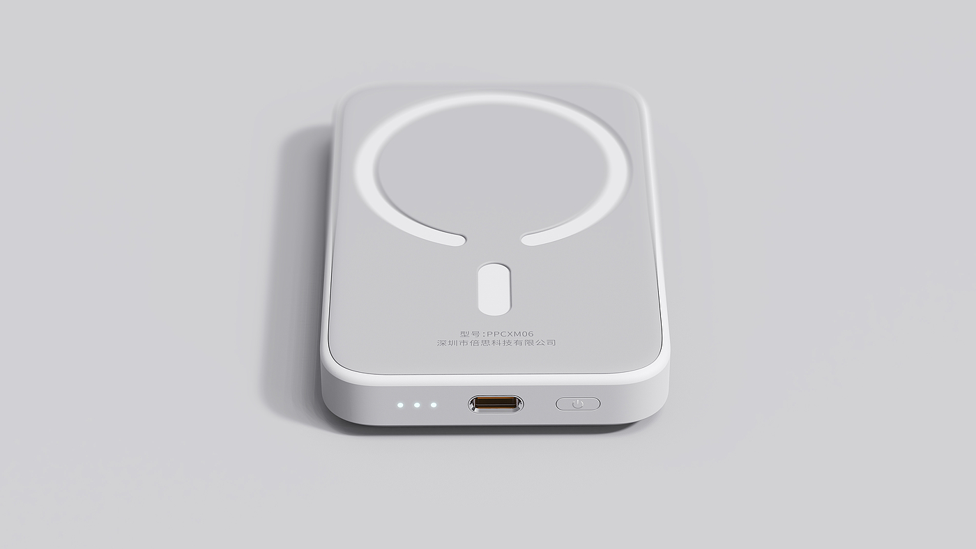 Magnetic suction wireless charging，portable source，Magnetic mobile power，Simplicity，ultrathin，Wireless charging，5000 mA，Magnetic wireless mobile power，