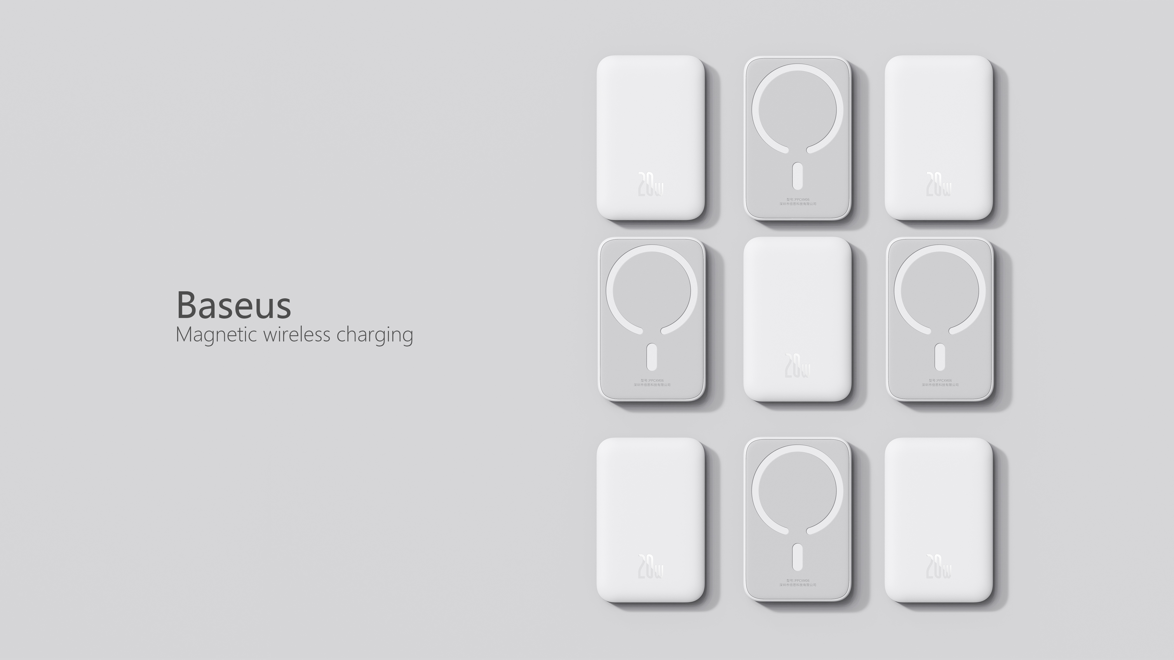 Magnetic suction wireless charging，portable source，Magnetic mobile power，Simplicity，ultrathin，Wireless charging，5000 mA，Magnetic wireless mobile power，