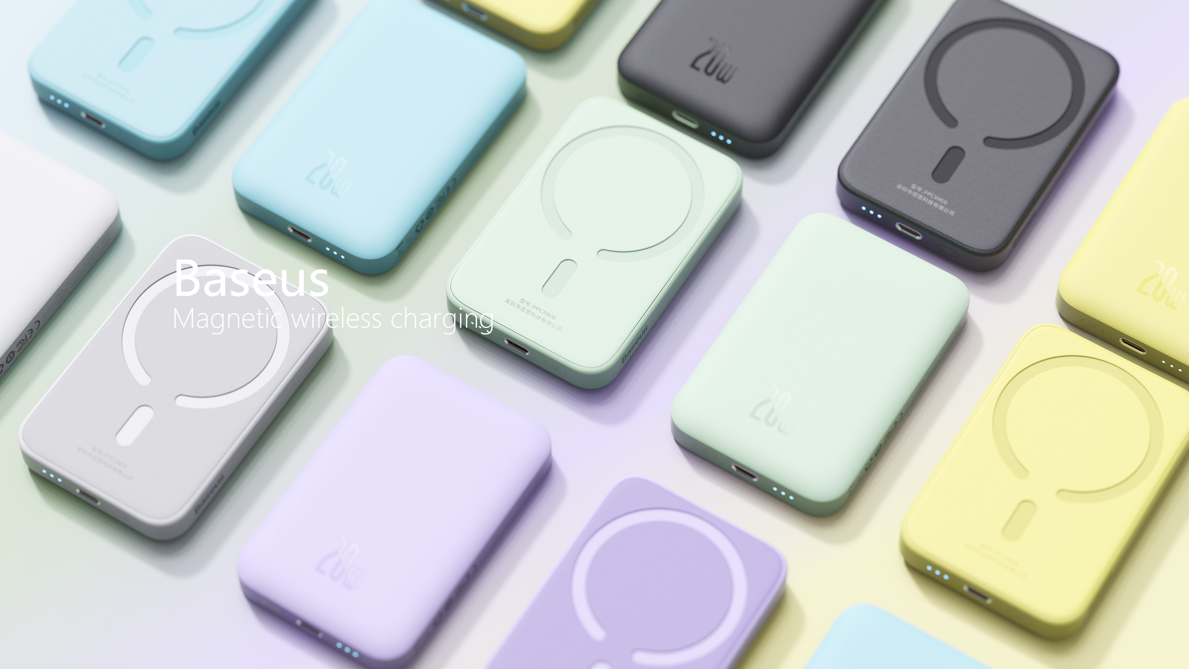 Magnetic suction wireless charging，portable source，Magnetic mobile power，Simplicity，ultrathin，Wireless charging，5000 mA，Magnetic wireless mobile power，