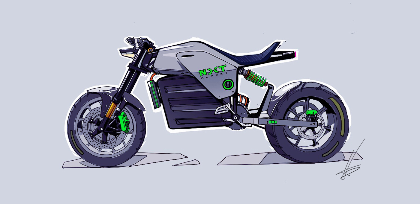 Automatic design，motorcycle，NXT，