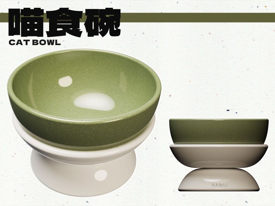 Cat bowl，Pet products，Material experiment，
