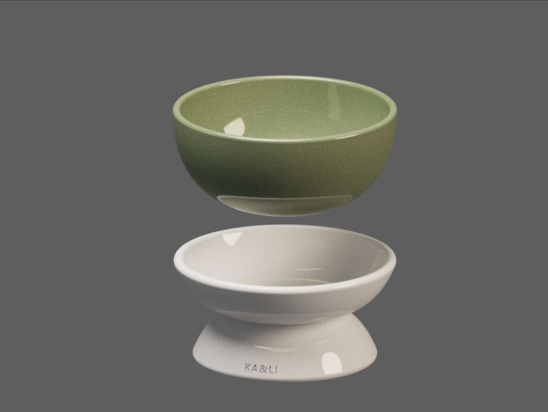 Cat bowl，Pet products，Material experiment，