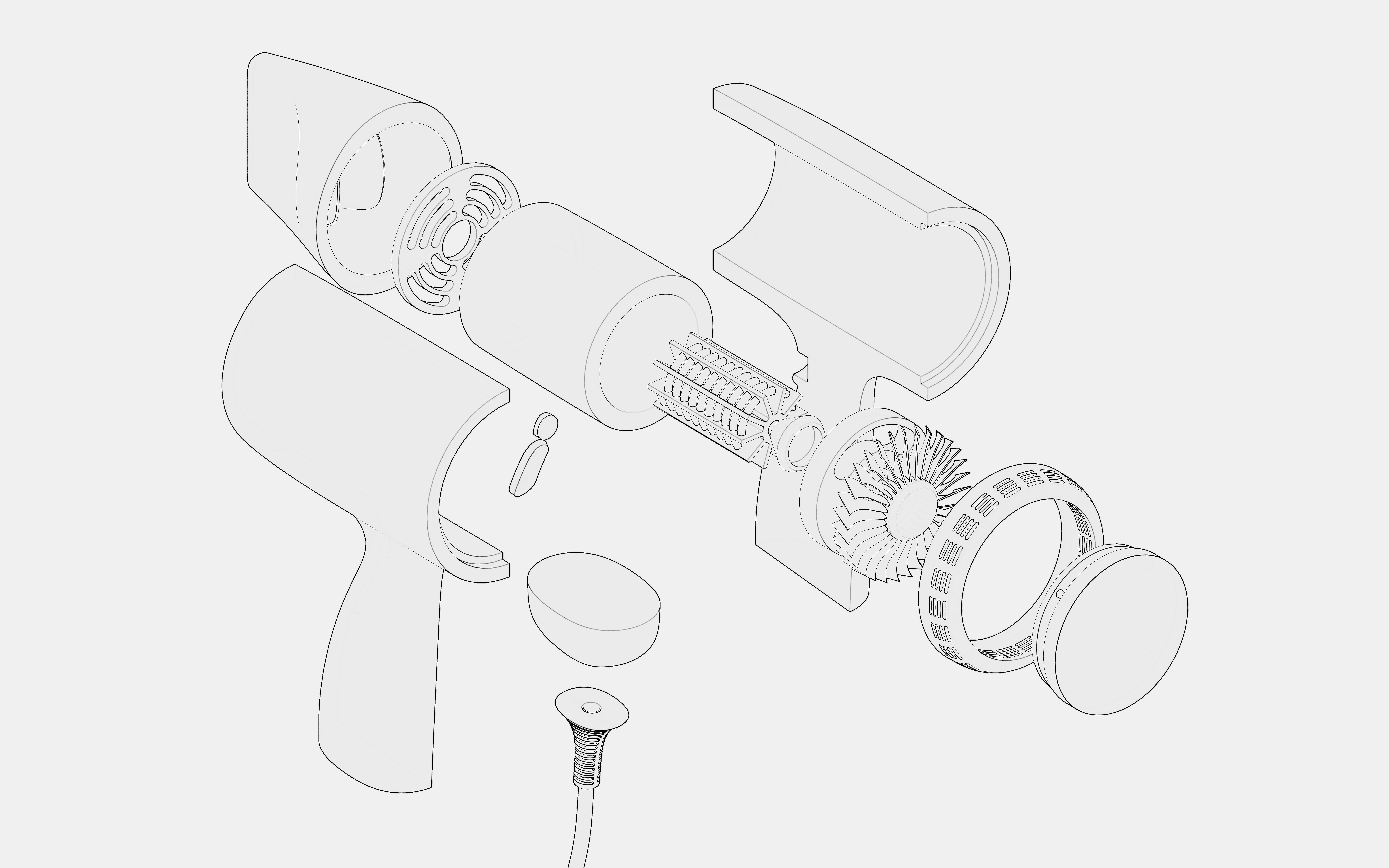 aero，hair drier，Art design，esthetics，product，