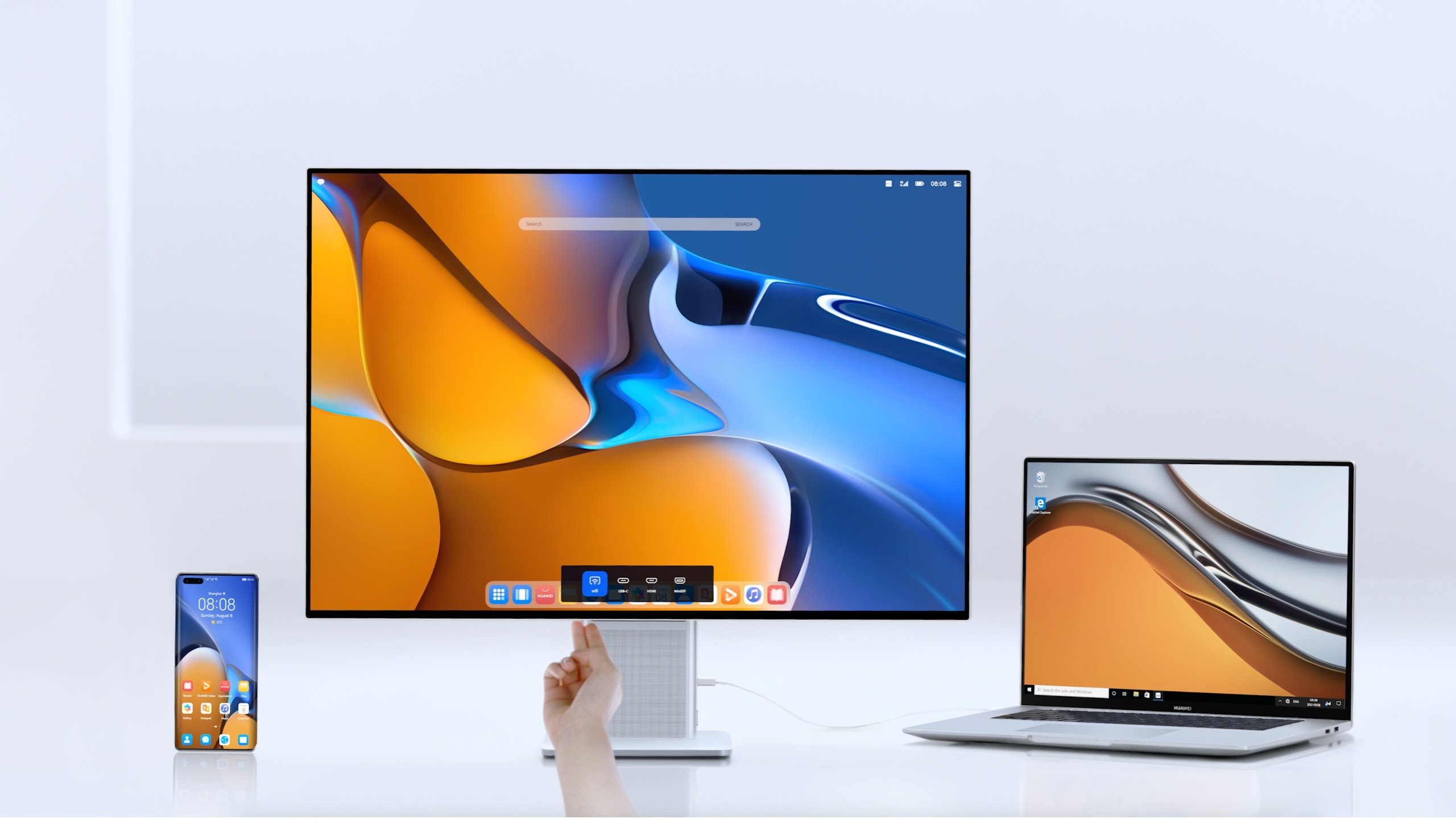 Huawei，monitor，wireless，True Color，product design，