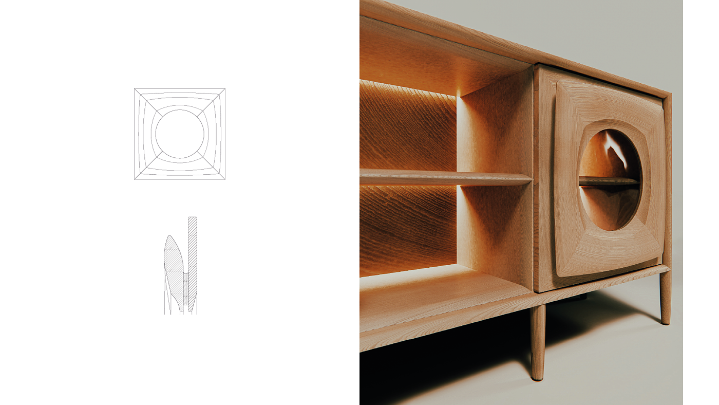 Sideboard，Art design，furniture，Interior decoration，