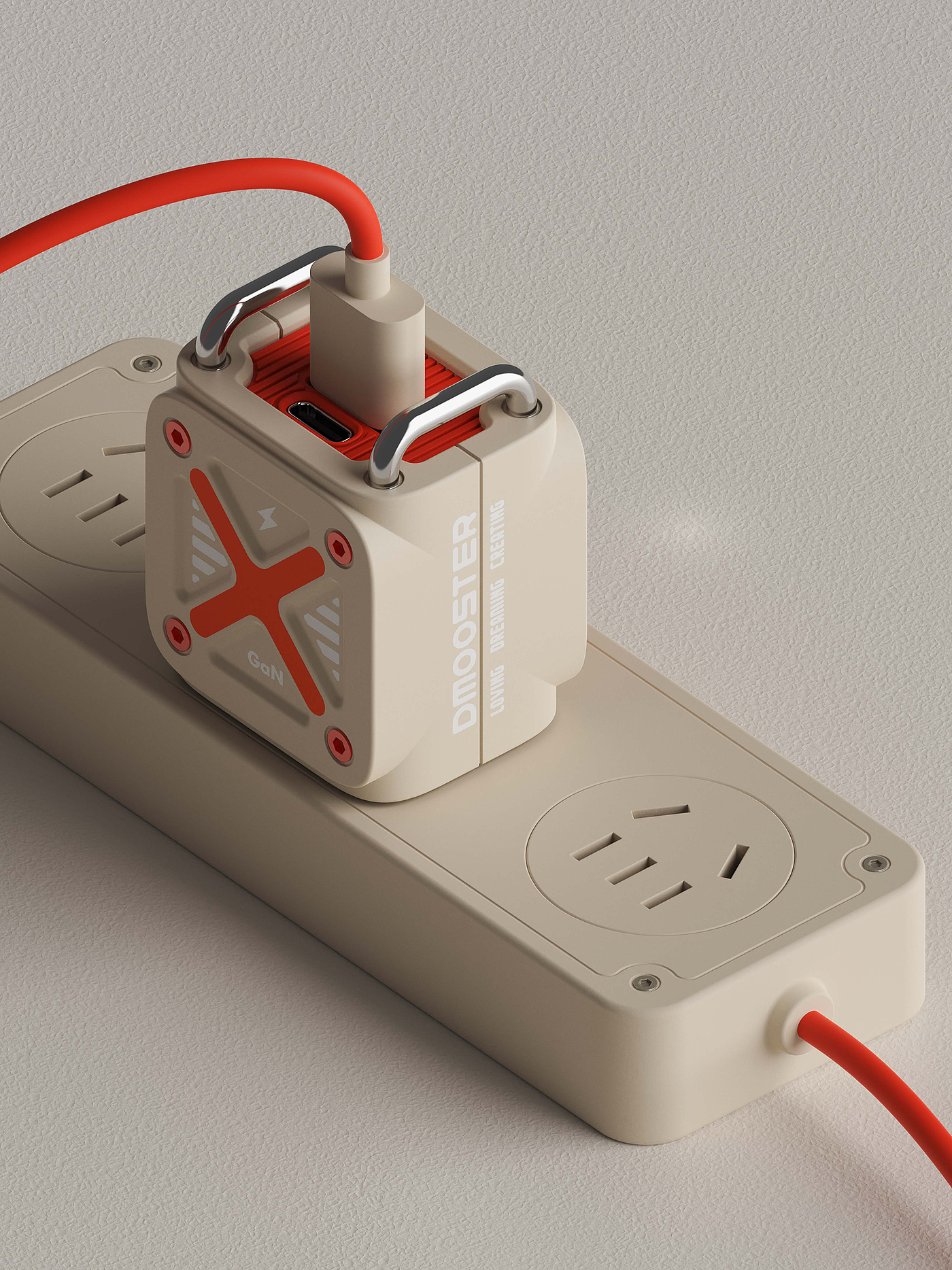Big Monster，dmooster，industrial design，Adapter，Gallium nitride，Charger，Chaopin，Tide card，
