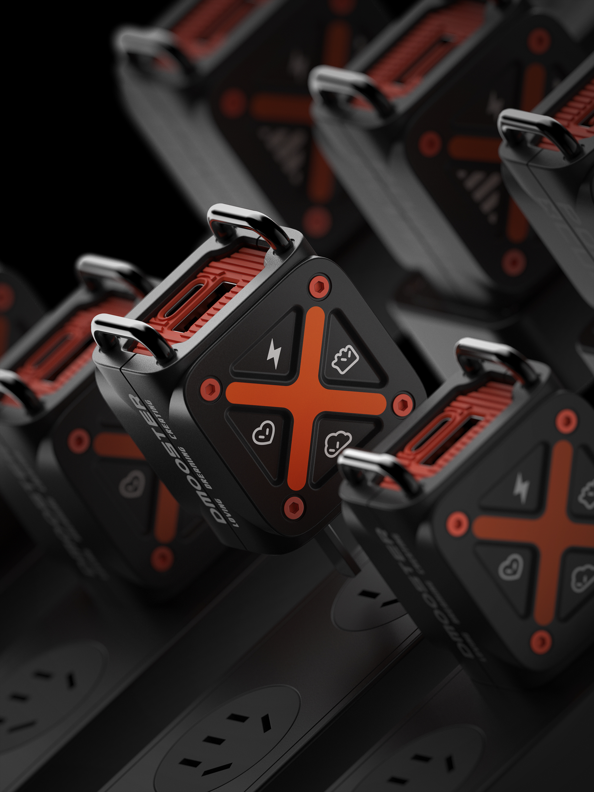 Big Monster，dmooster，industrial design，Adapter，Gallium nitride，Charger，Chaopin，Tide card，