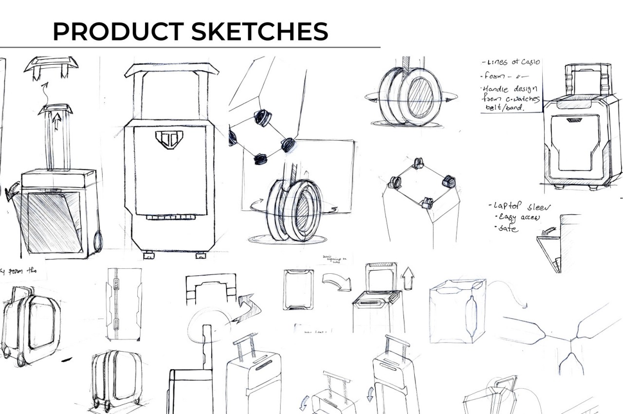 conceptual design，suitcase，travel，intelligence，