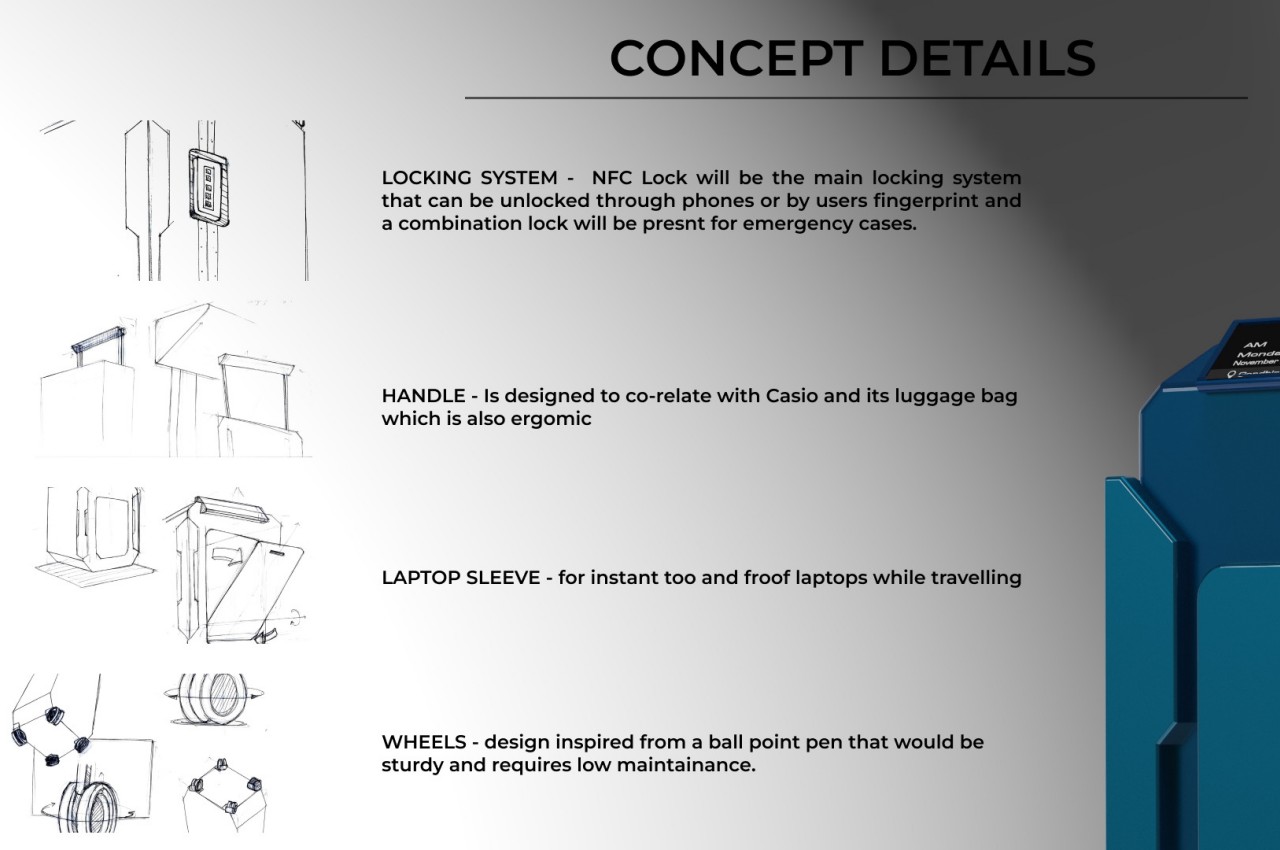 conceptual design，suitcase，travel，intelligence，