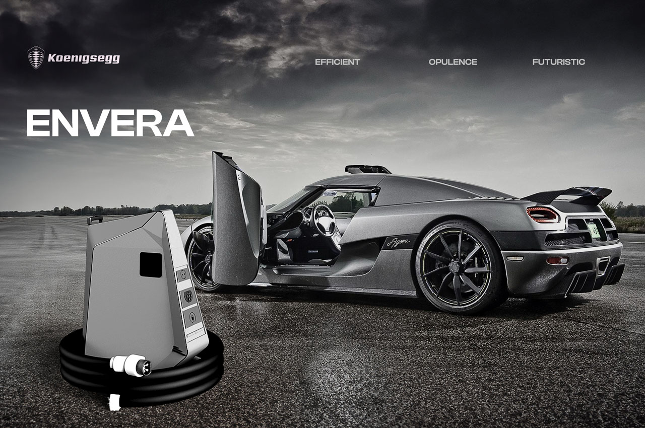 Envera，Electric vehicle charger，conceptual design，industrial design，