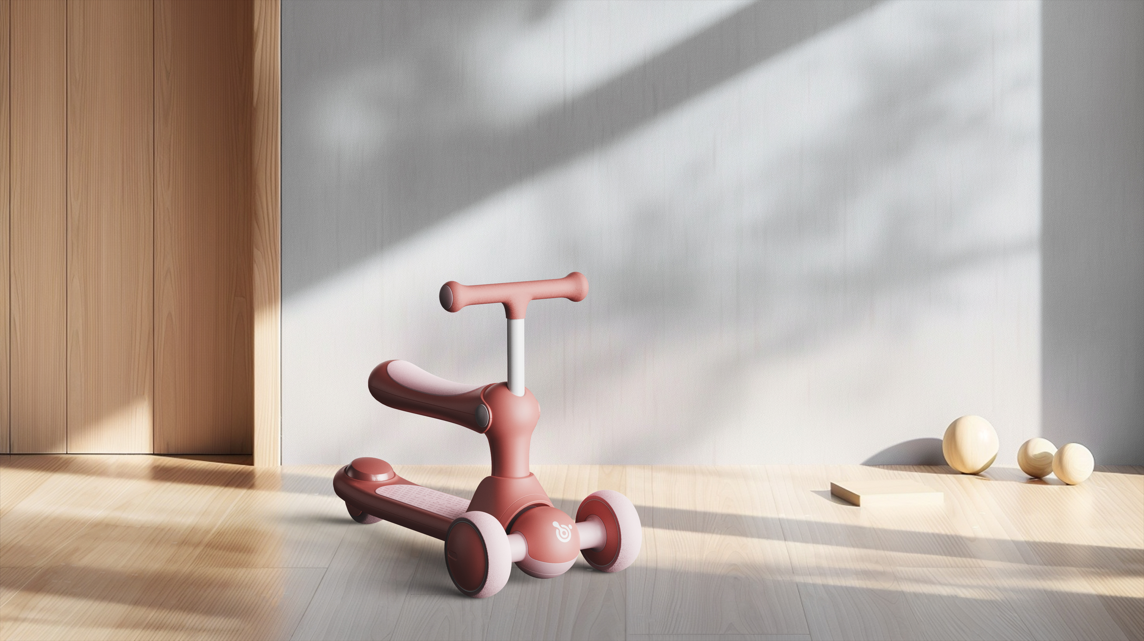 multi-function，Three in one，Children's scooters，Fun meter high car，