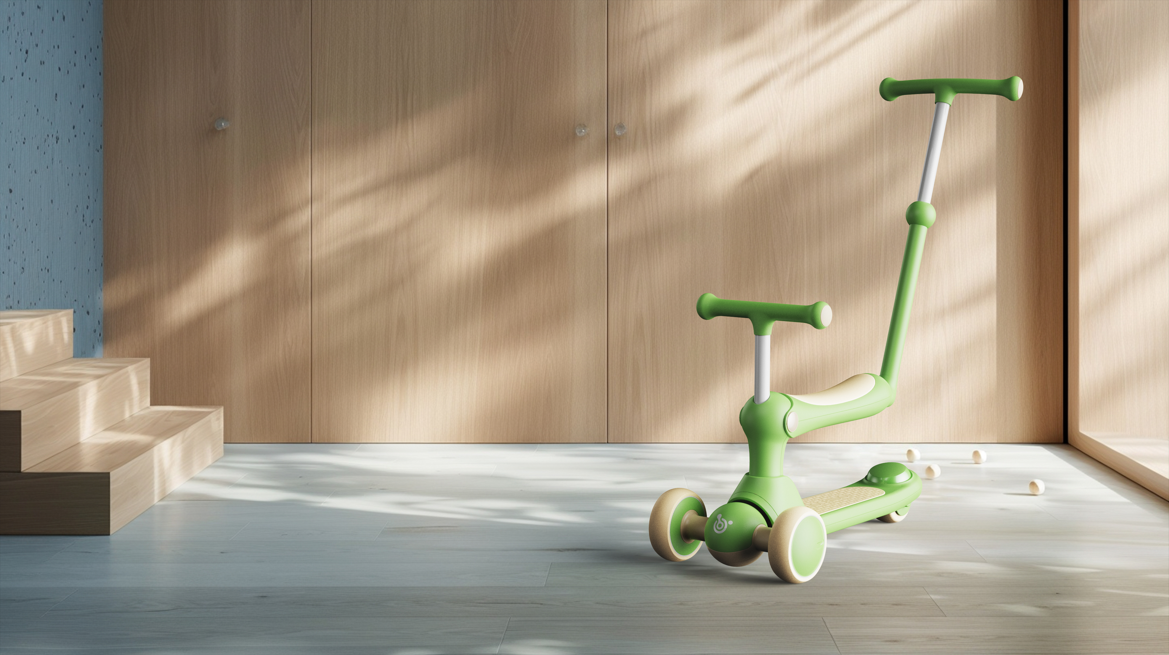 multi-function，Three in one，Children's scooters，Fun meter high car，