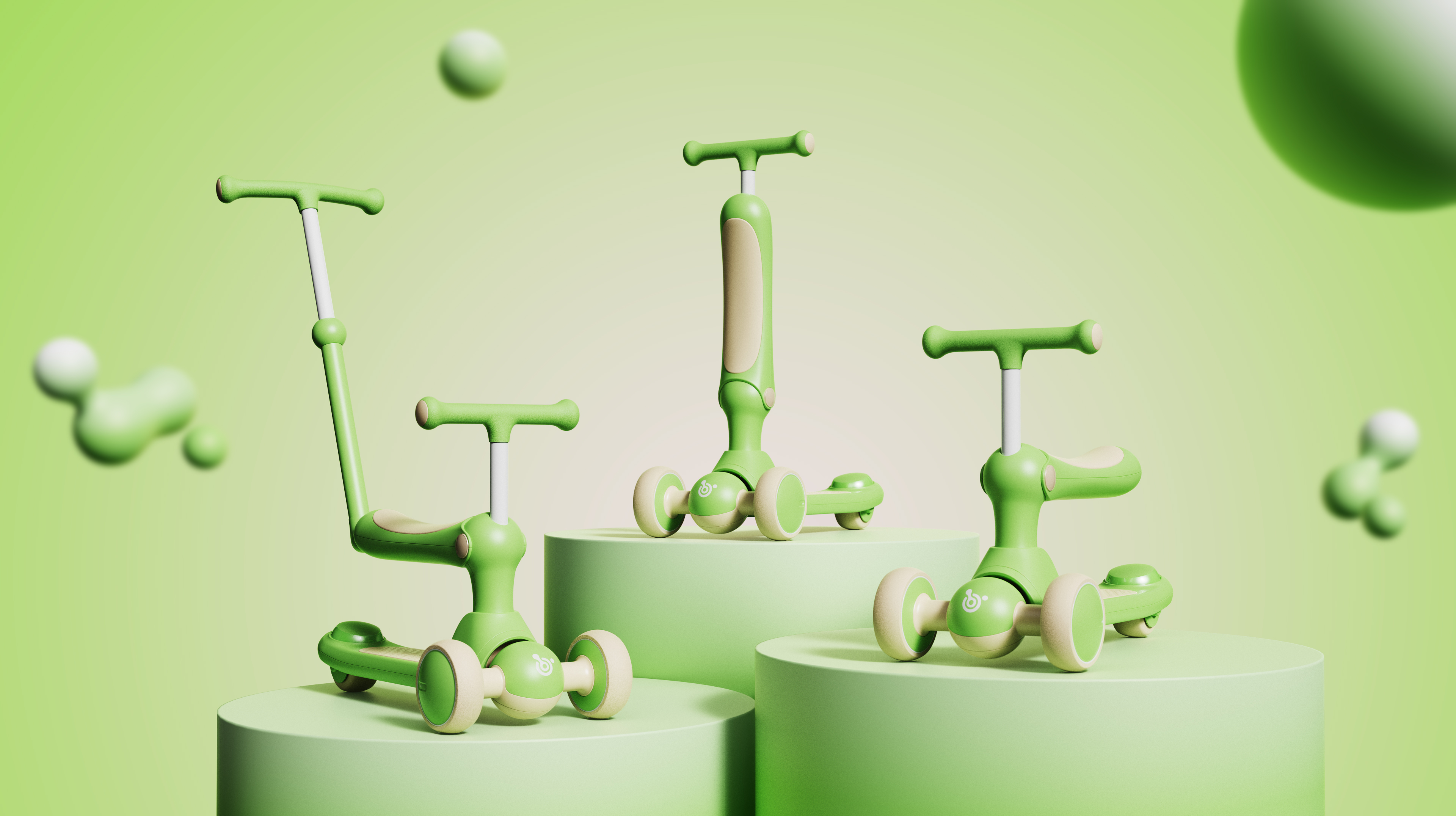 multi-function，Three in one，Children's scooters，Fun meter high car，