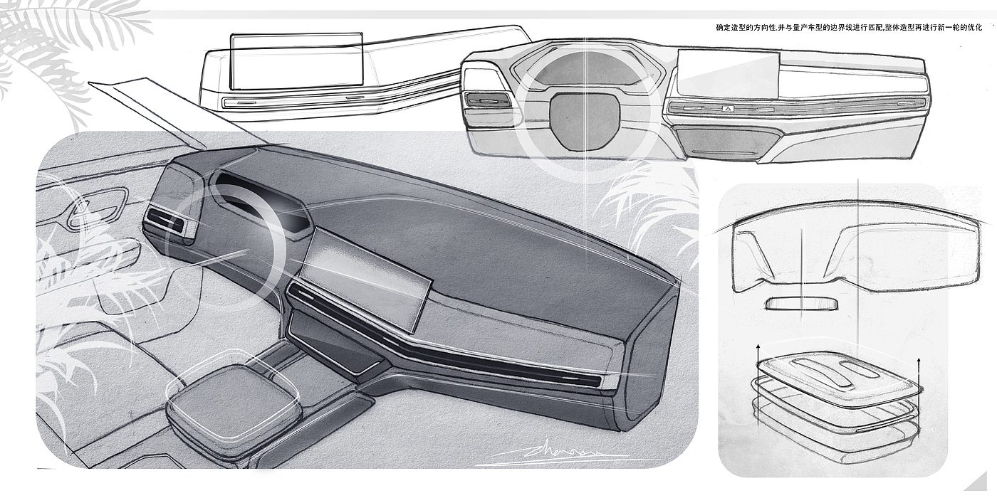 交通工具设计，汽车设计，产品设计，内饰设计，汽车内饰设计，工业设计，