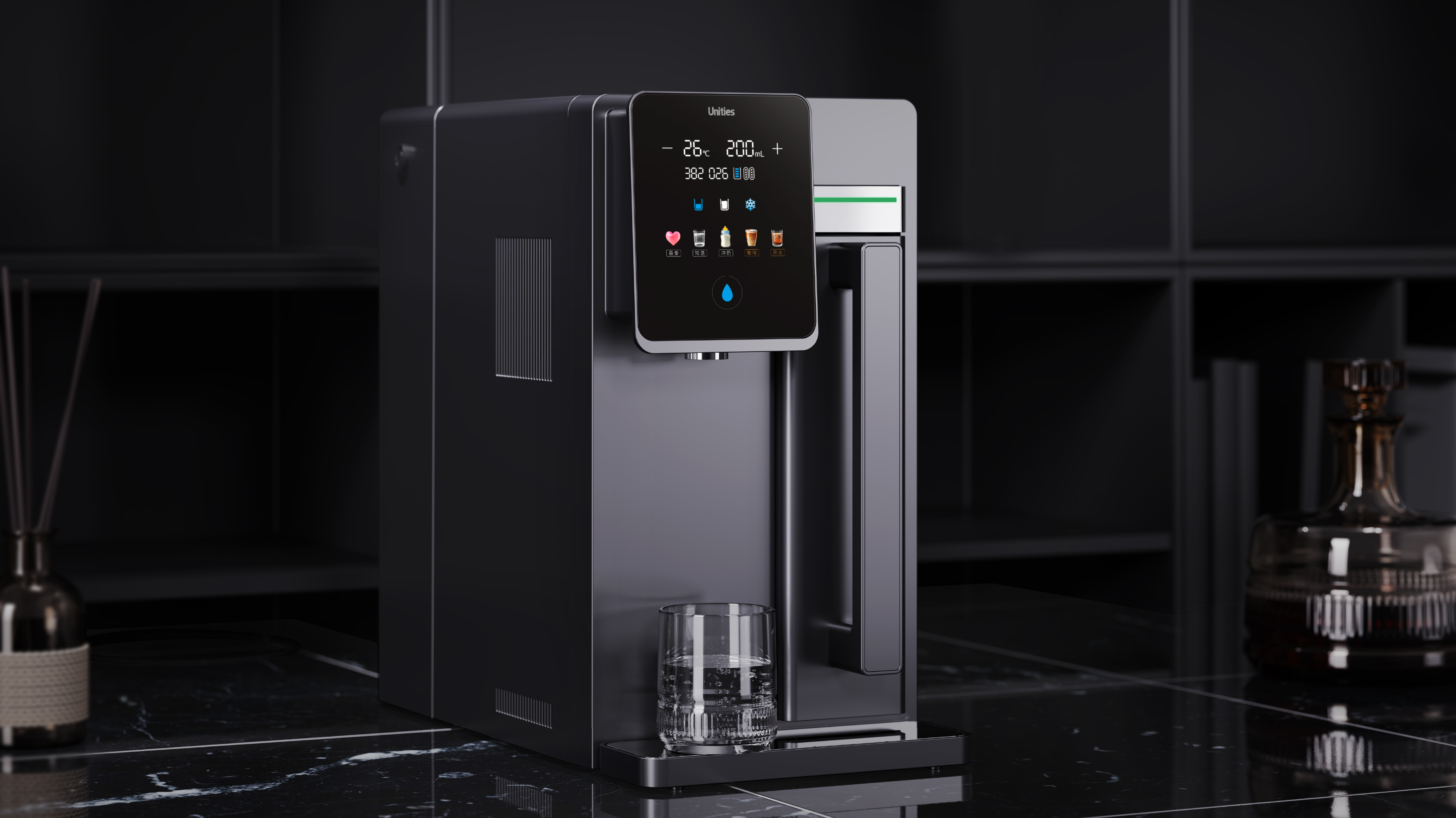 serialization，Familiarization，Water dispenser，science and technology，household electrical appliances，details，high-end，Water purifier，