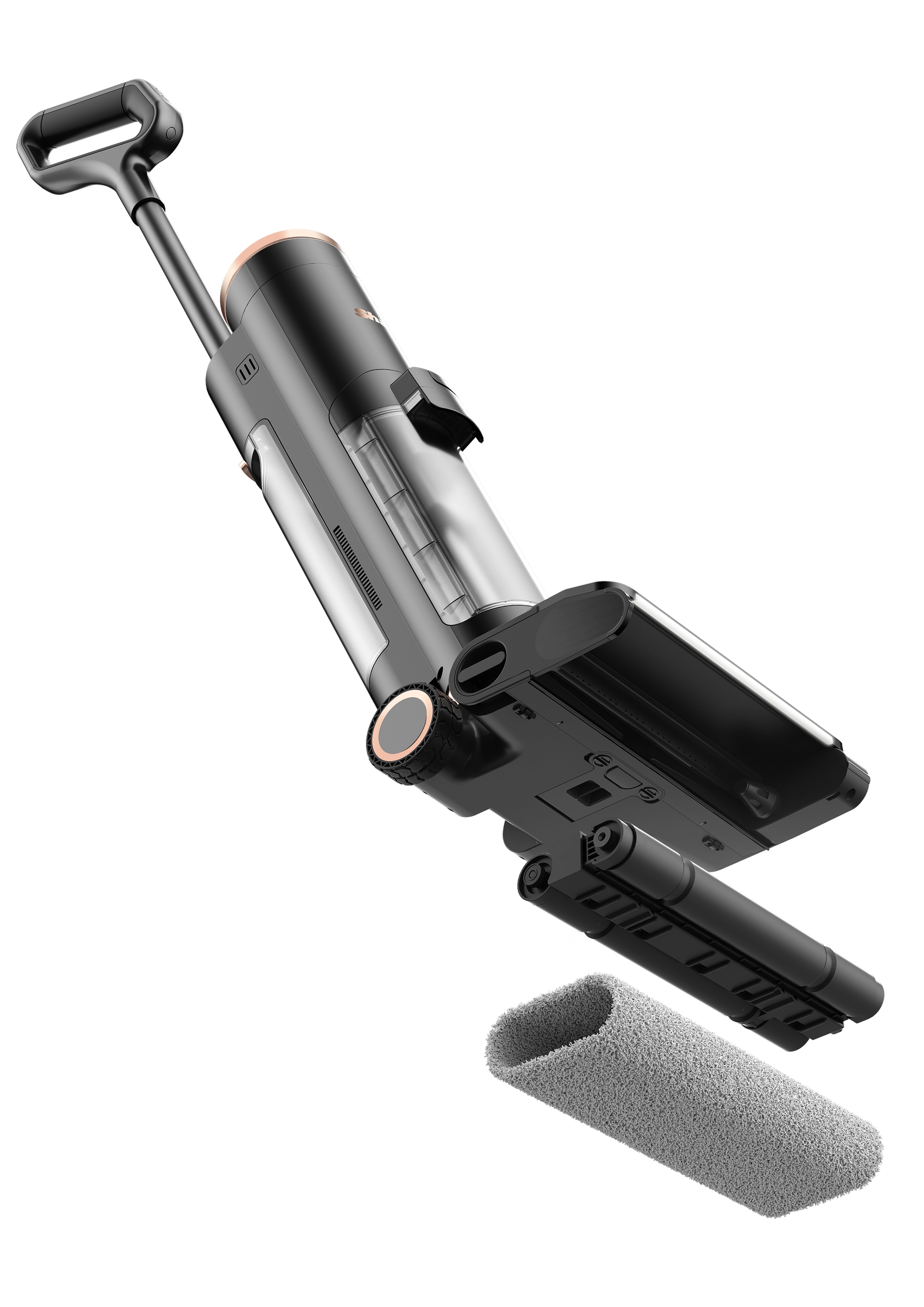 Multi-functional crawler type washing machine，