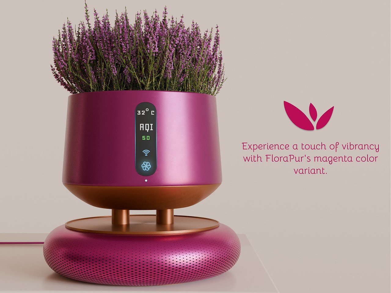 Flowerpot，air cleaner，product design，air quality，