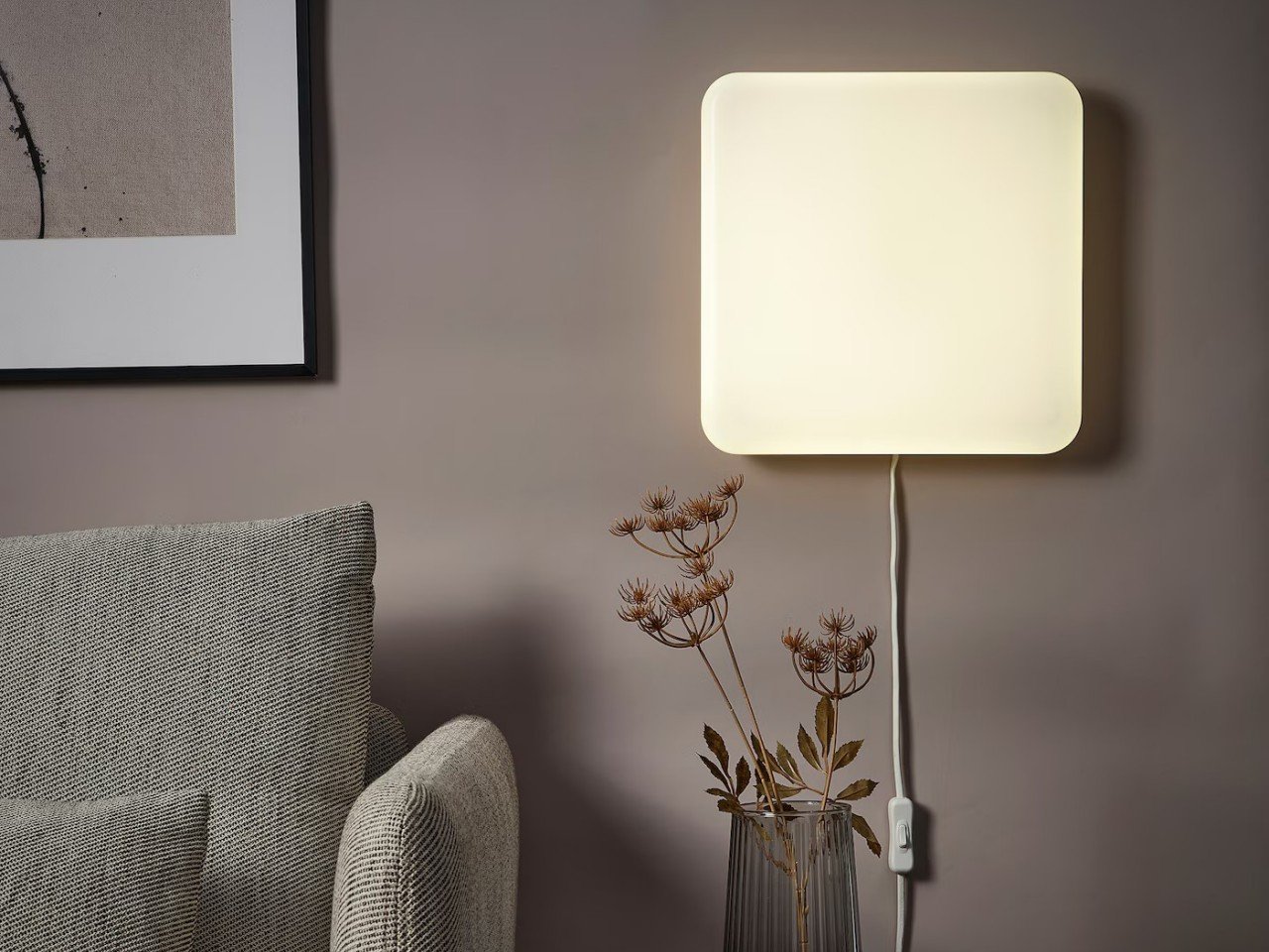 LED wall lamp，IKEA，Wall Lamp Panel，JETSTRÖM，