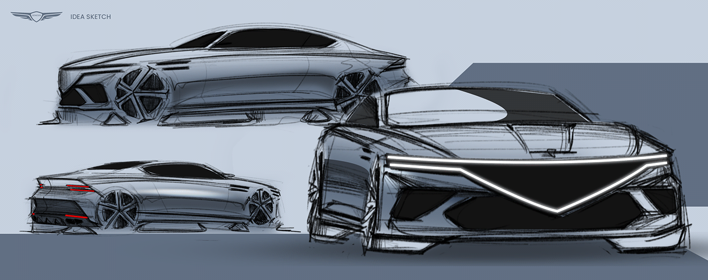 Genesis GX70，Automobile design，vehicle，Denisis，