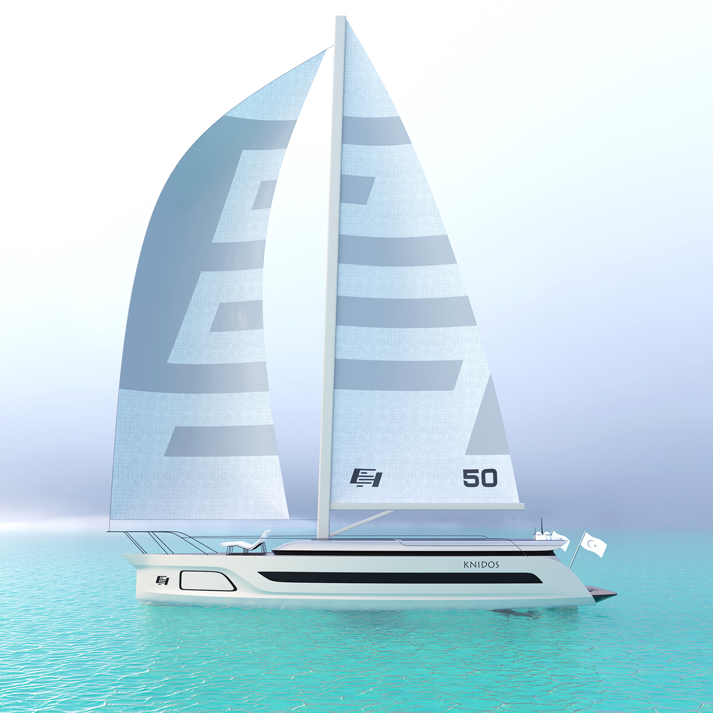 EH®Knido，conceptual design，vehicle，Sailboat，