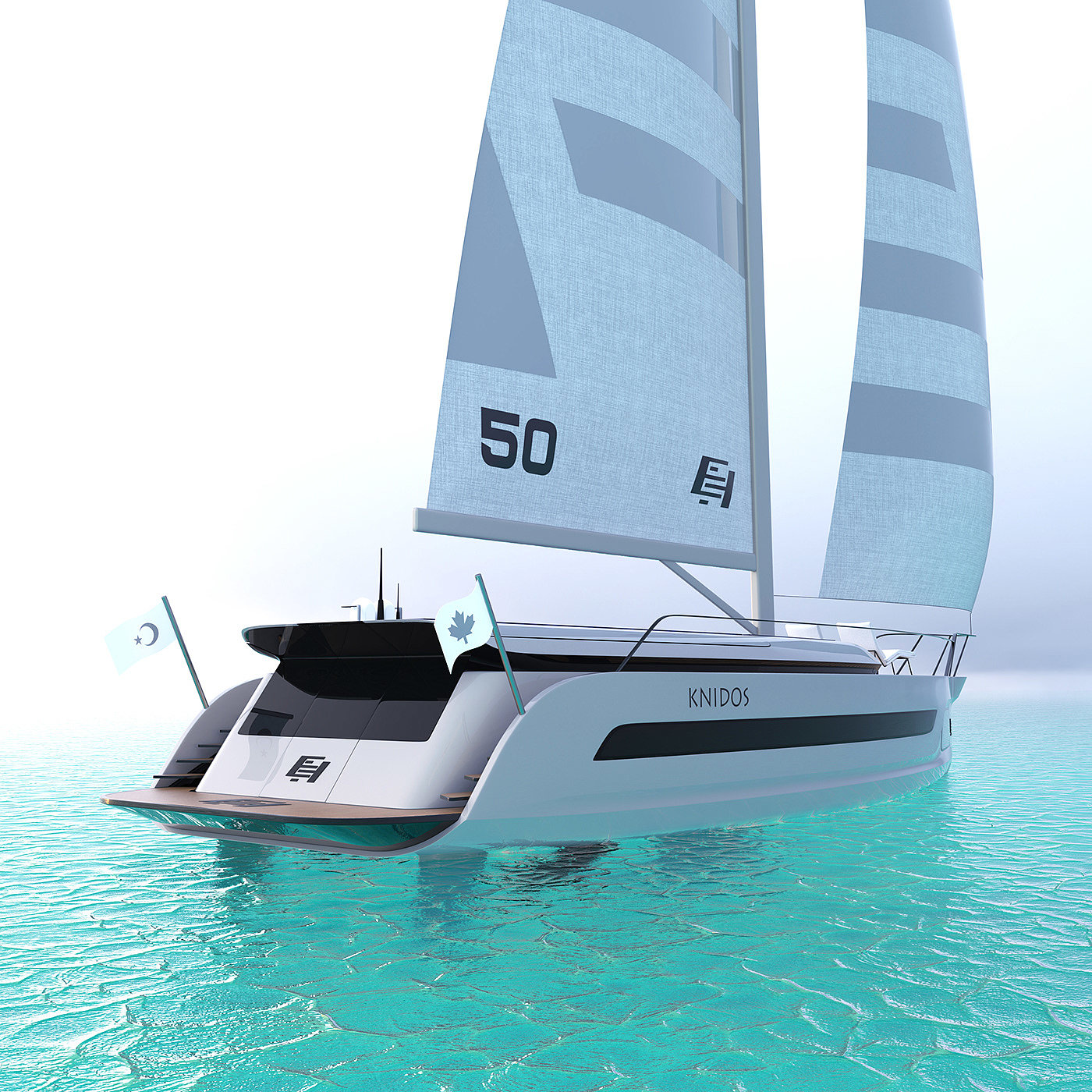 EH®Knido，conceptual design，vehicle，Sailboat，